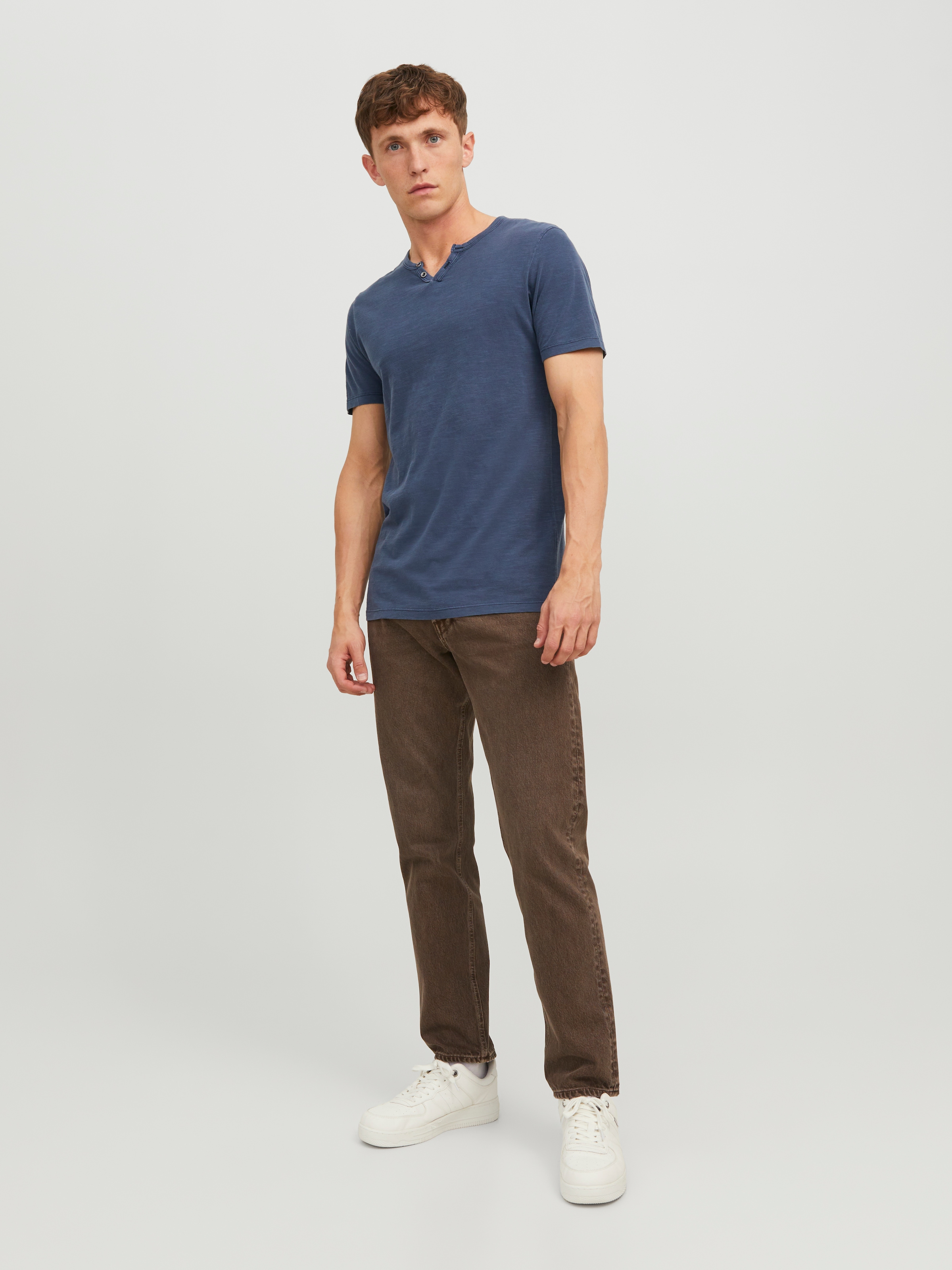 Jack & Jones T-Shirt »SPLIT NECK TEE«