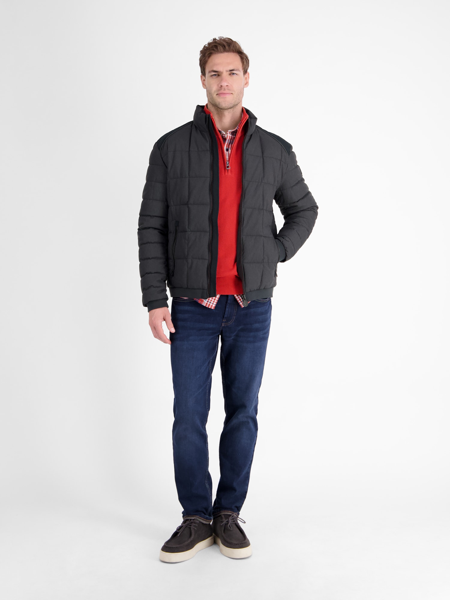 LERROS Steppjacke »Steppjacke in Woll-Optik« ohne Kapuze