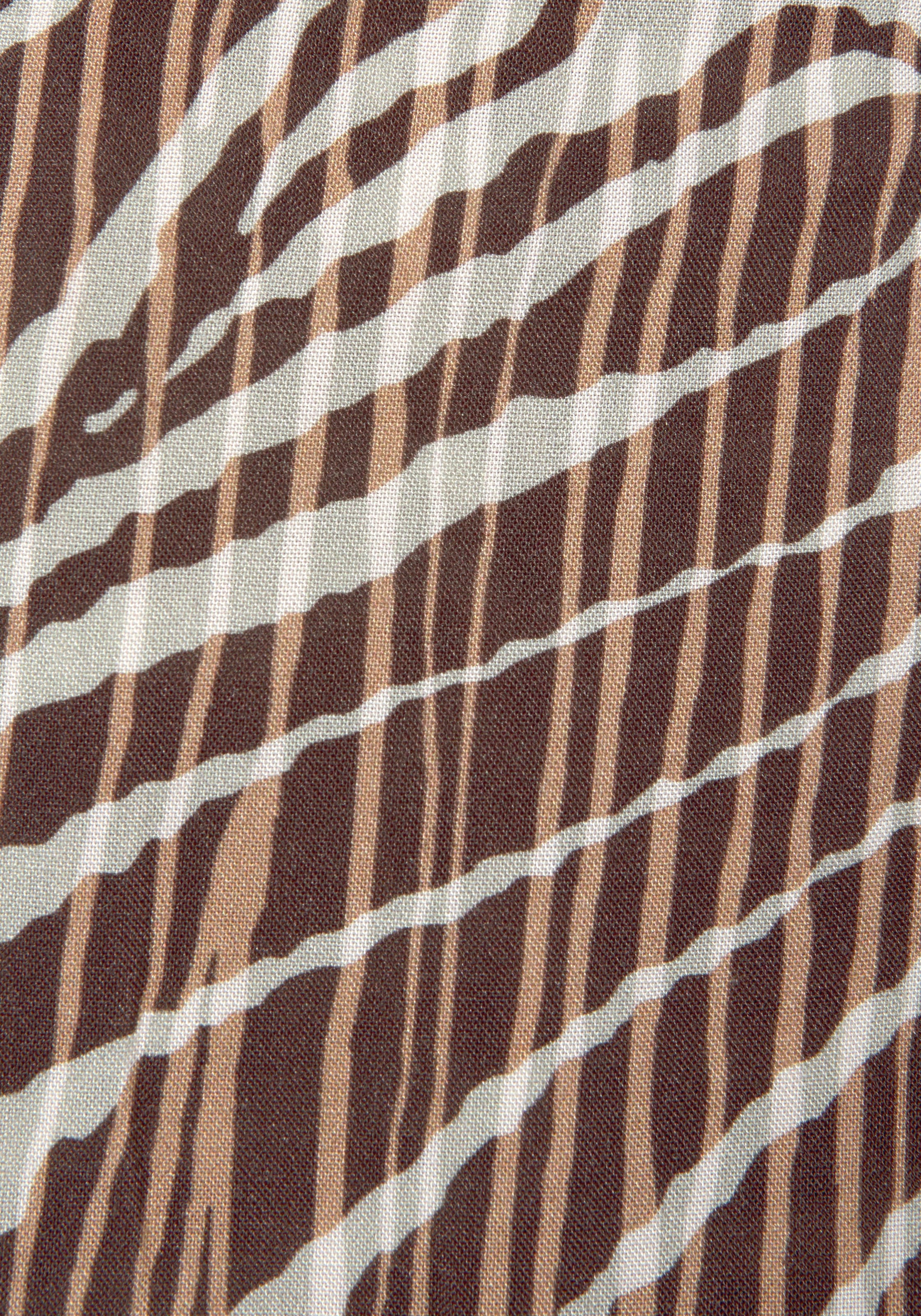LASCANA Wickelkleid, mit Alloverdruck, kurzes Sommerkleid im Animalprint, Strandkleid