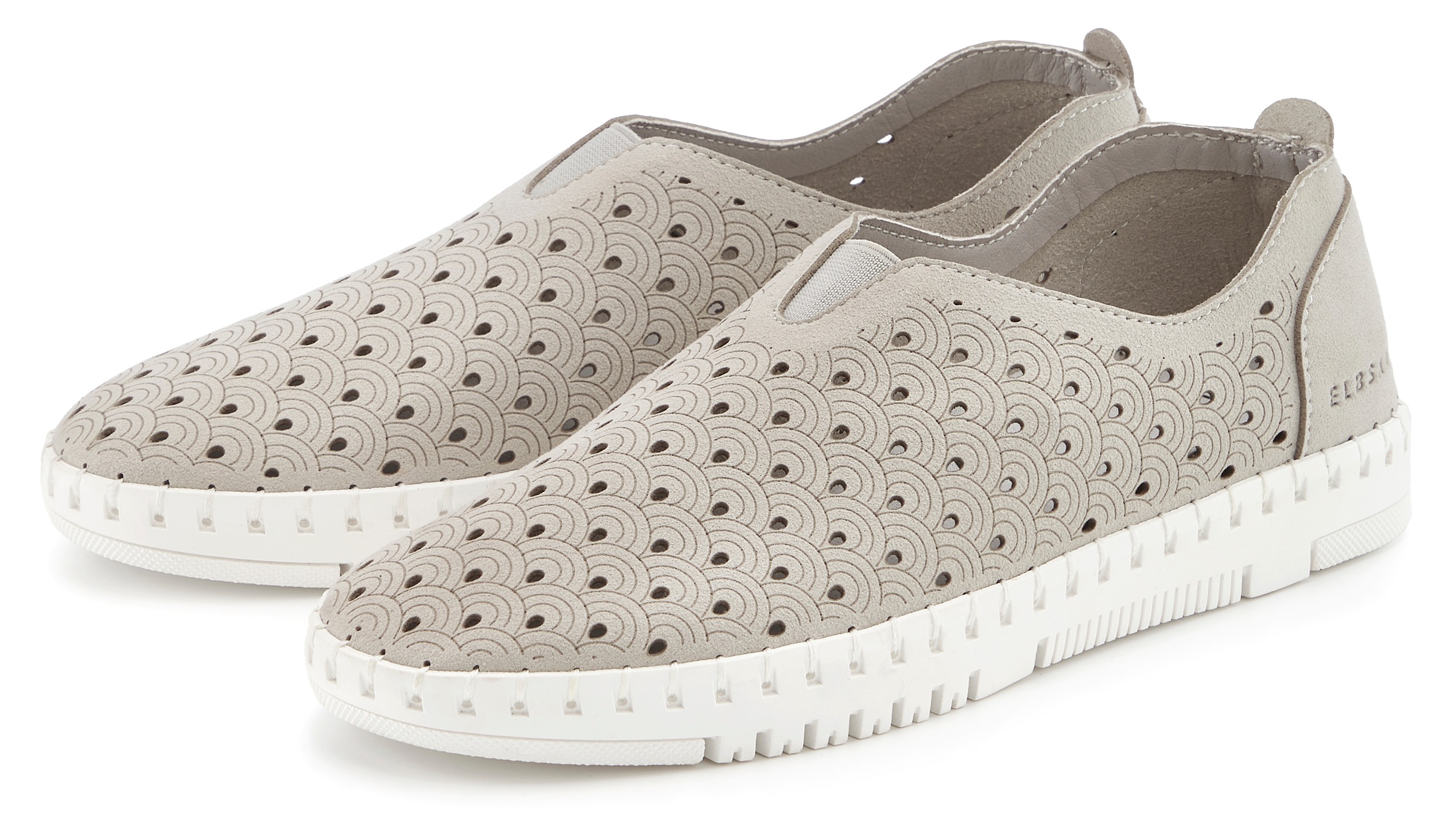 Image of Elbsand Slipper "Halbschuh, Sneaker, Freizeitschuh, Slip-On-Sneaker," NEU mit softer Sohle und modischen Cut-Outs VEGAN