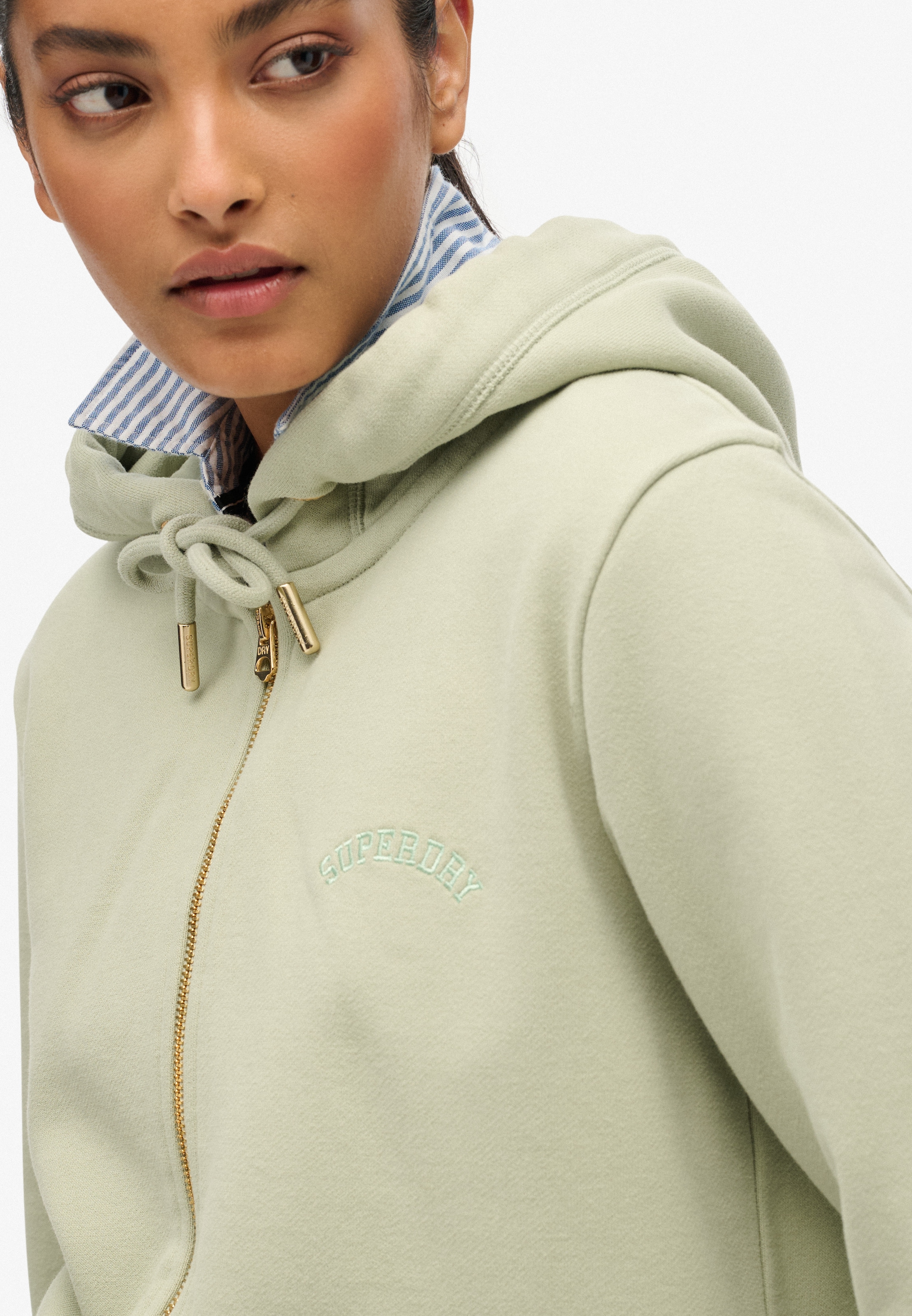 Superdry Kapuzensweatjacke »ESSENTIAL LOGO ZIPHOOD HB«