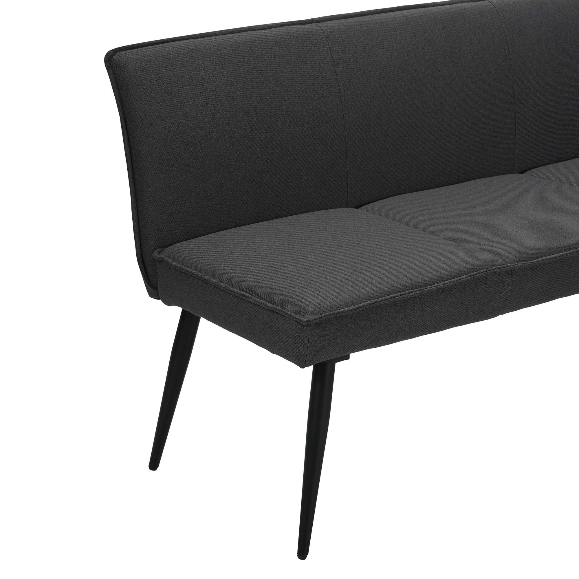 GOODproduct Essbank »Ianna« schwarze Metallbeine, pflegeleichtem Webstoff Bezug, Breite 193 cm