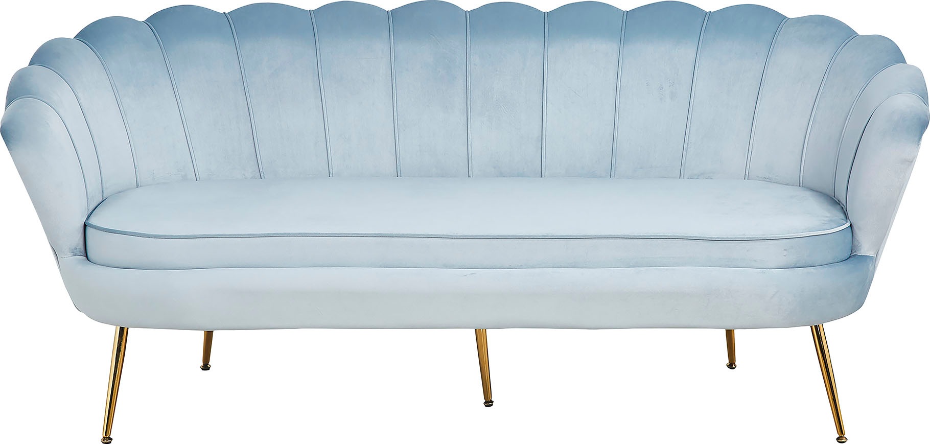 Image of SalesFever 3-Sitzer »Clam«, weiches Samtvelours, in trendigem Muscheldesign bei Ackermann Versand Schweiz