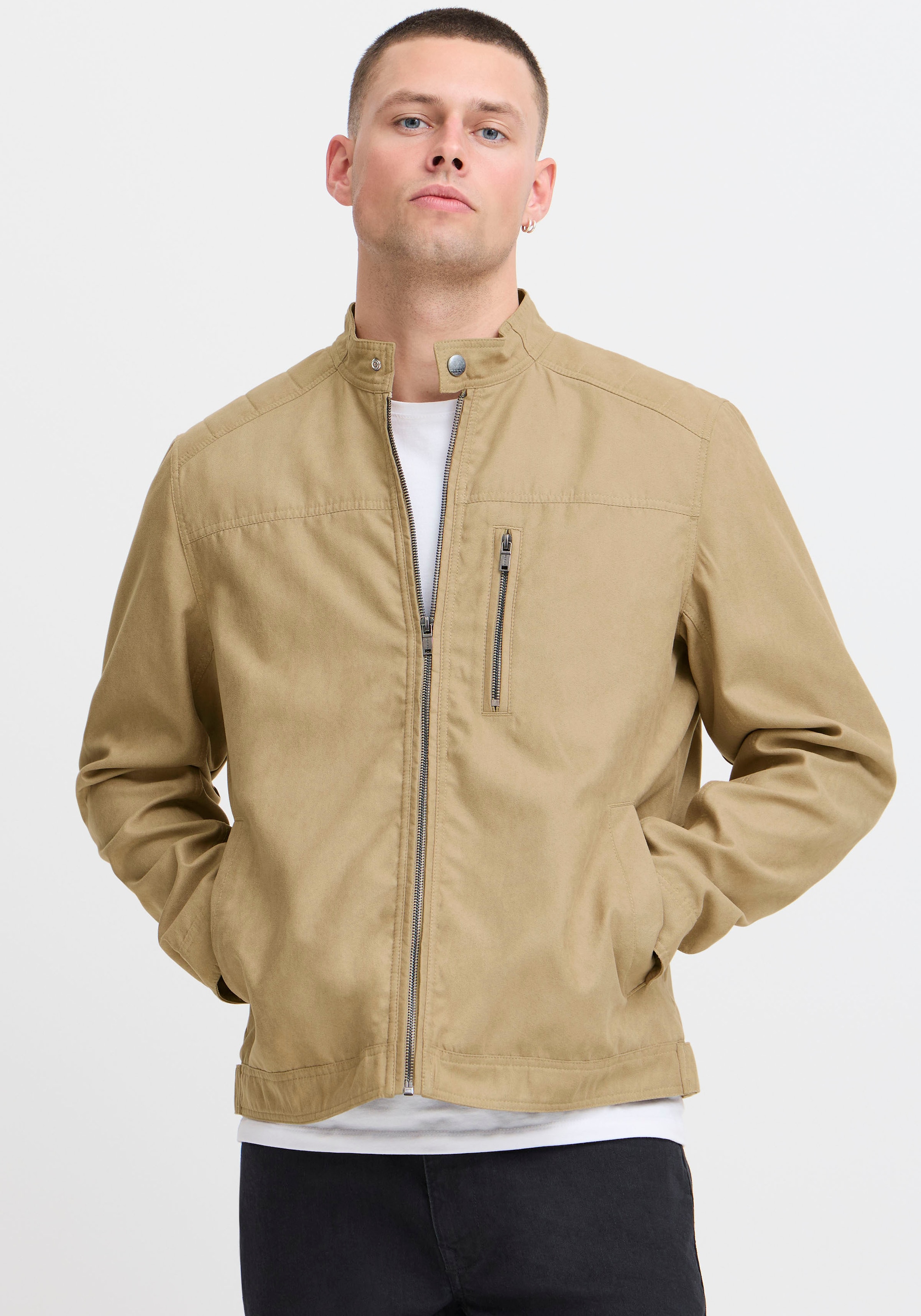 Image of Blend Bomberjacke "BHEMMET Jacket" Regular Fit, mit Reissverschluss, aus Polyester
