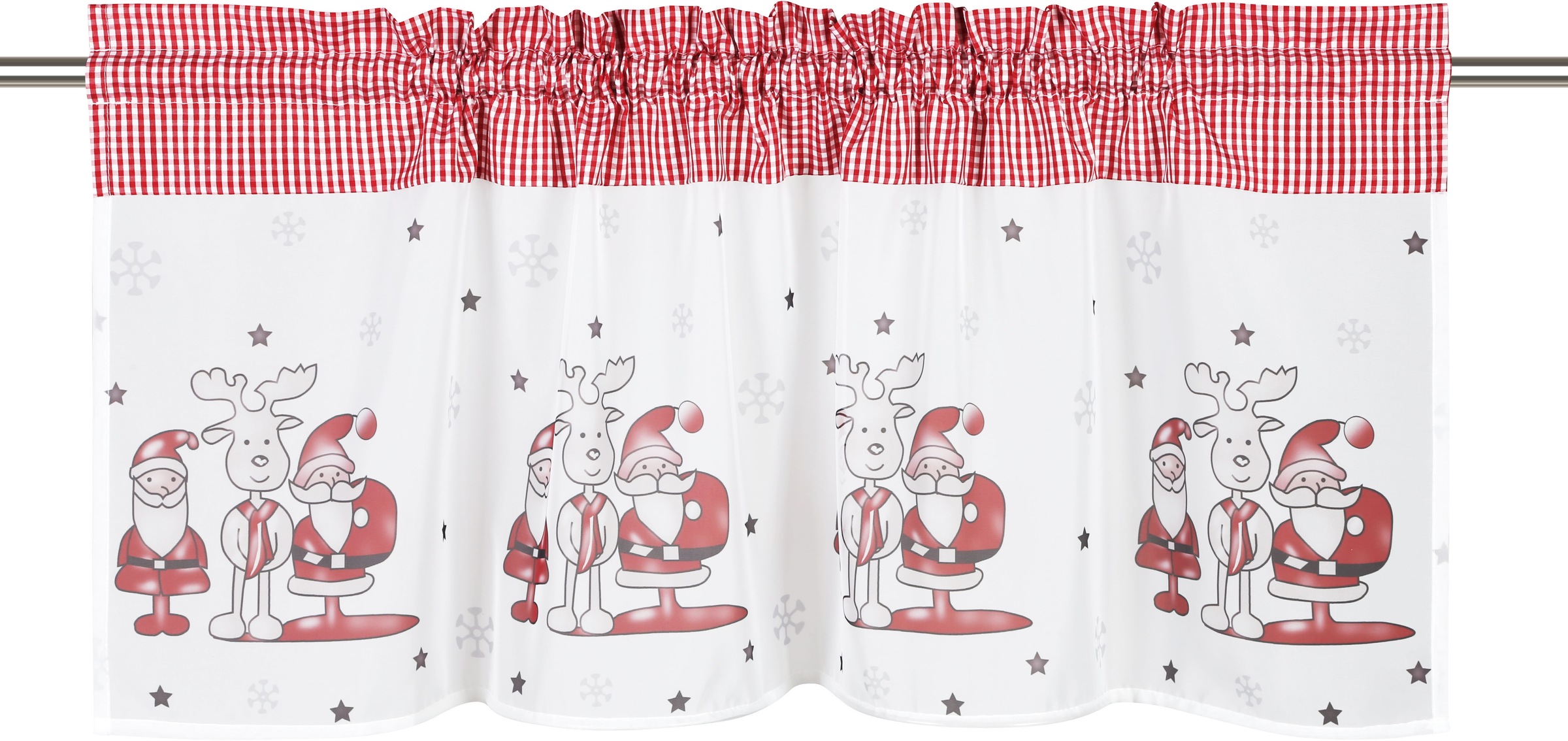 Image of my home Scheibengardine »Nikolaus«, (1 St.), Transparent, Voile, Polyester bei Ackermann Versand Schweiz