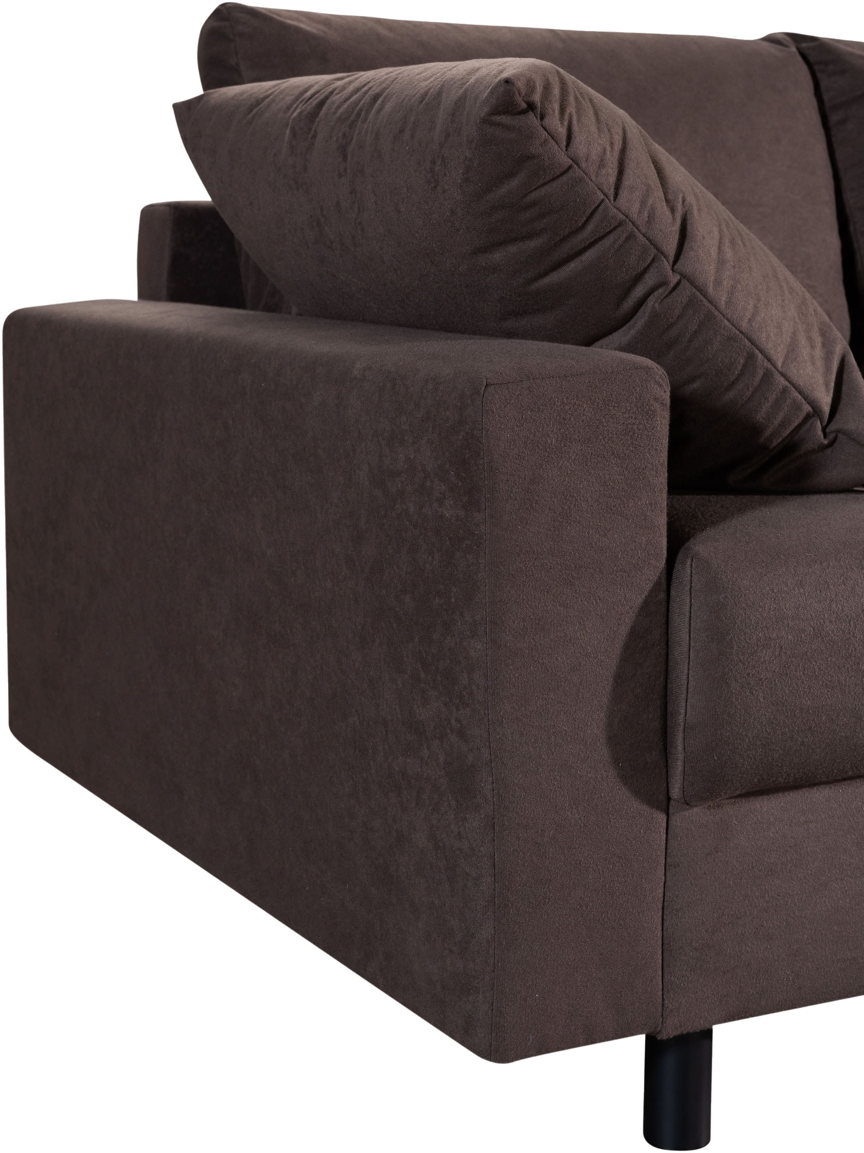 COLLECTION AB Canapé d'angle »Toni L-Form 274 cm« Set : canapé & pouf, 2 coussins décoratifs, ressorts Bonell