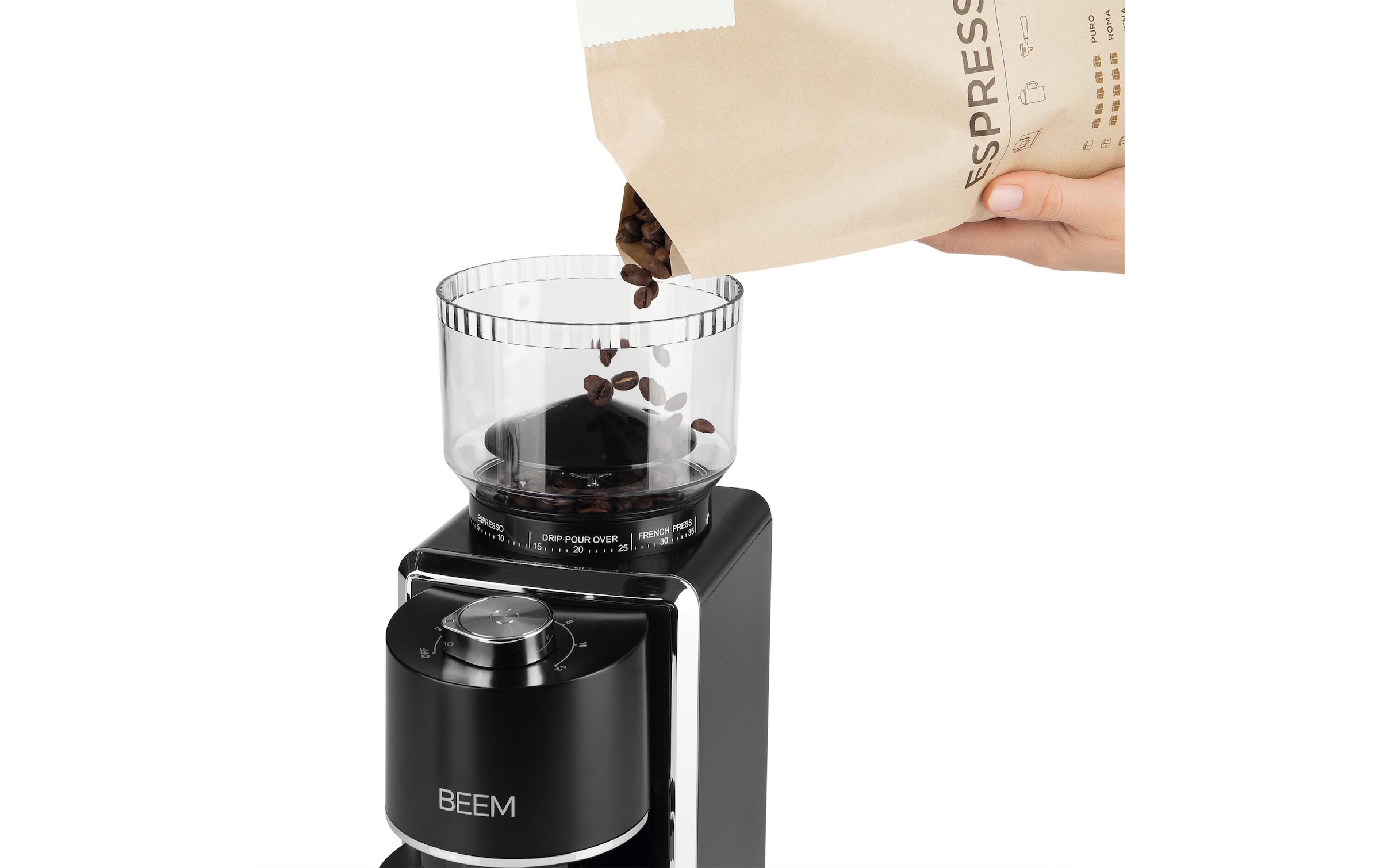 BEEM Kaffeemühle »Grind-Perfect 3031«, 150 W, Kegelmahlwerk