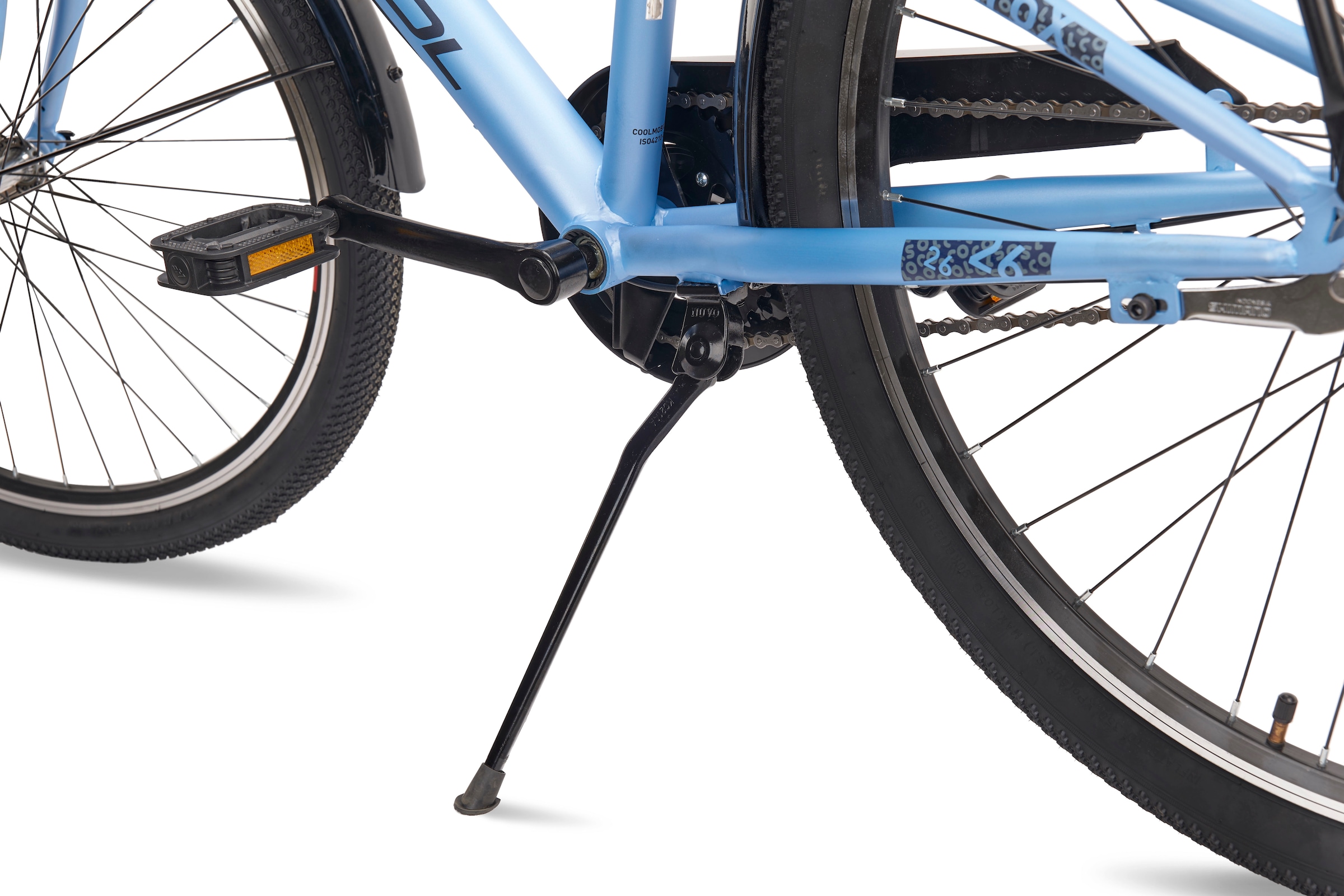 S’COOL Jugendfahrrad »S'COOL troX« 3 Gang Shimano Nabenschaltung 26 Zoll, Jugendliche, mit Gepäckträger und Schutzblech