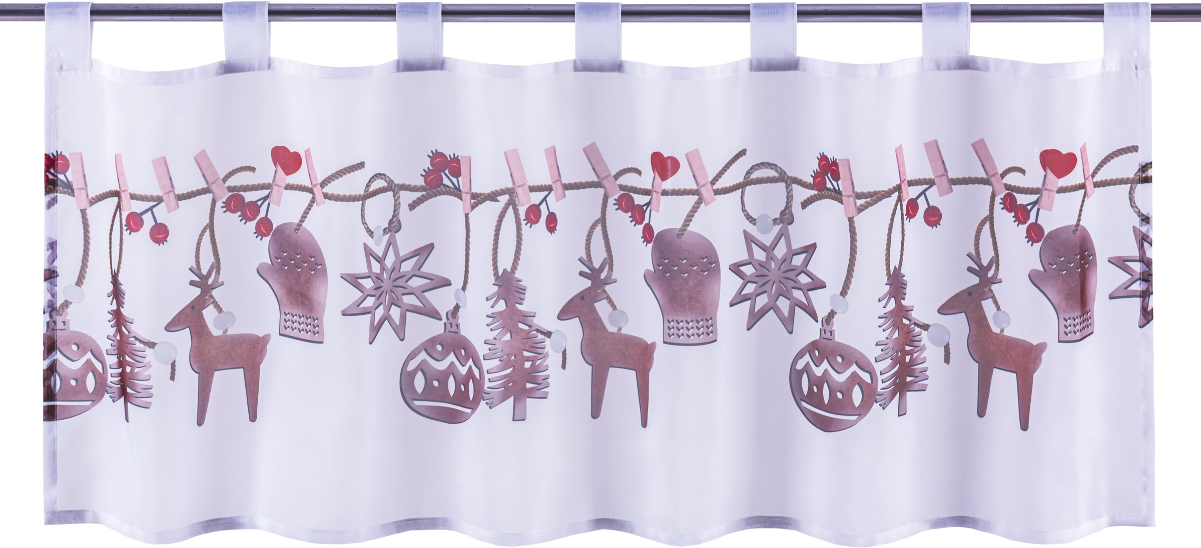 Image of my home Scheibengardine »Winter«, (1 St.), Transparent, Voile, Polyester bei Ackermann Versand Schweiz