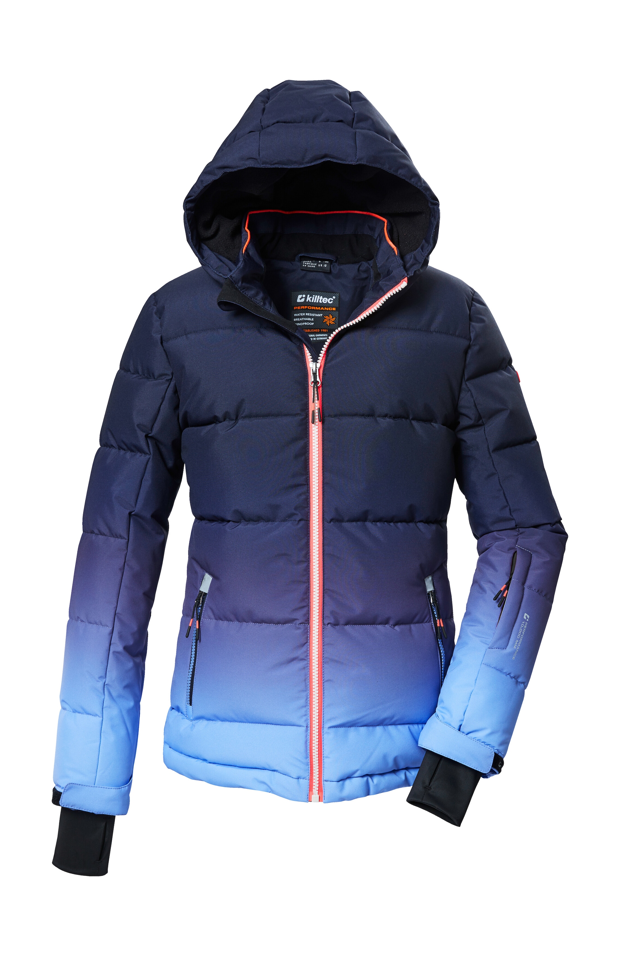 Killtec Skijacke »KSW 330 GRLS SKI QLTD JCKT« Wasserabweisende Winterjacke, atmungsaktiv, verstellbare Kapuze