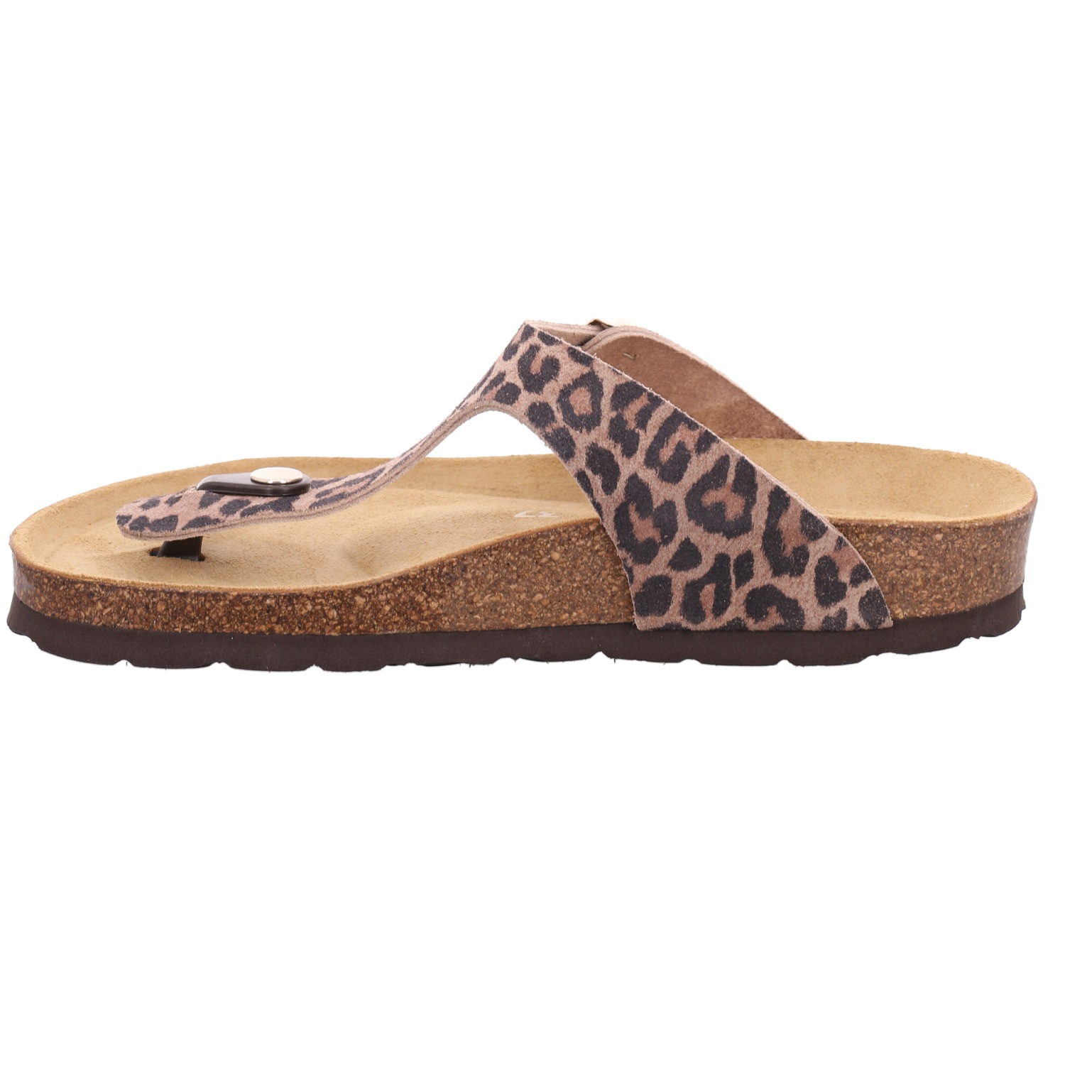 Rohde Zehentrenner »SUNNYS«  Pantolette, Sommerschuh, Strandschuh im modischen Leo-Look