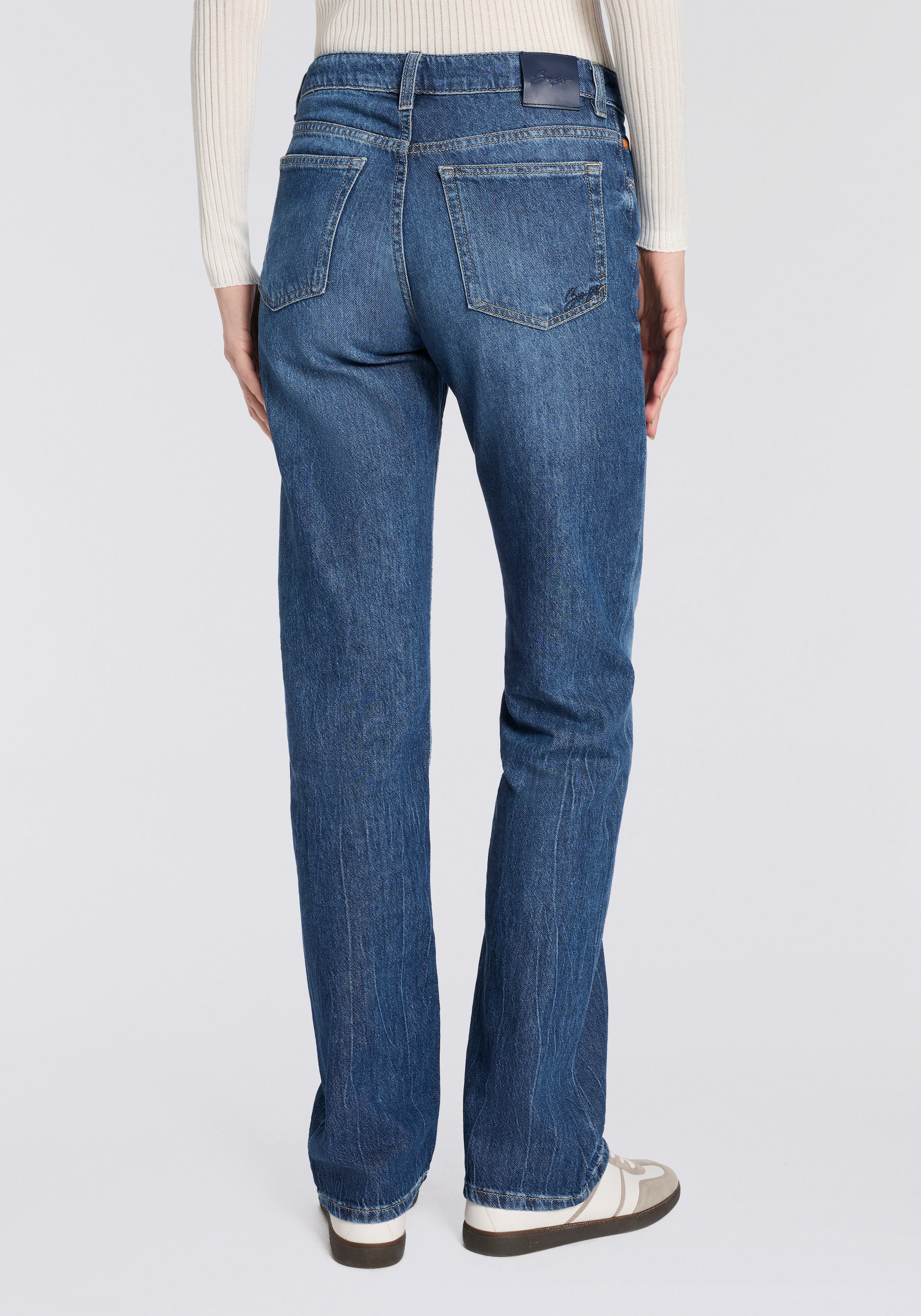 BOSS ORANGE Jeans droit »ADA HR 13.0 Premium Damenmode« High Rise, locker geschnitten