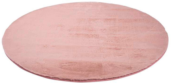 Carpet City Hochflor-Teppich »TOPIA400«, rund, 21 mm Höhe, besonders weich und kuschelig durch Polyester, Uni-Farben
