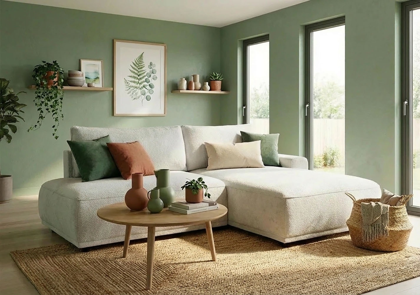 Image of TRENDMANUFAKTUR Ecksofa "Fordon II, Schlafsofa mit Bettkasten, Couch in L-Form, Breite 250 cm" in Struktur fein LEO, haustierfreundlich, wollweiss, Armlehne rechts