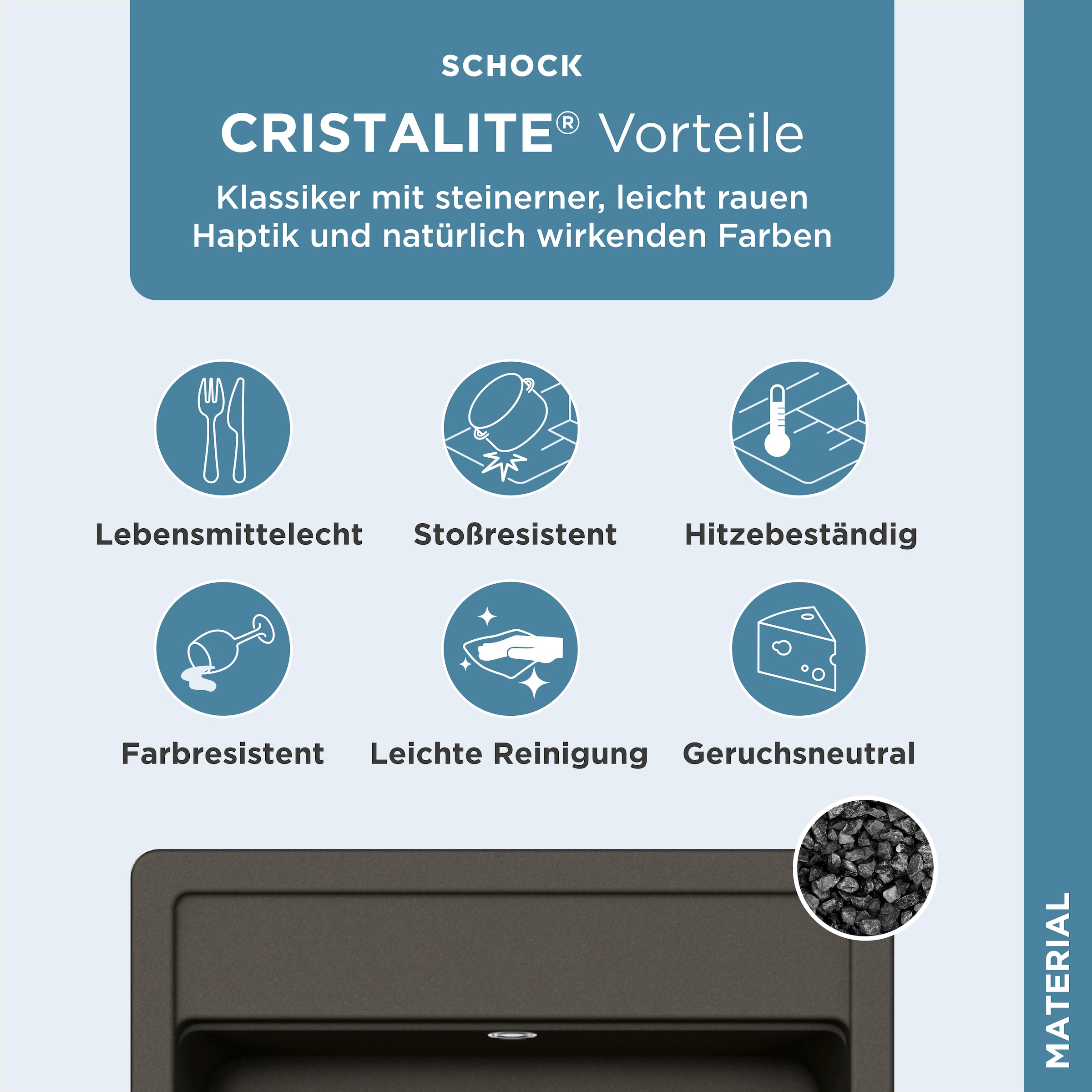 Schock Évier en granit »Oslo«