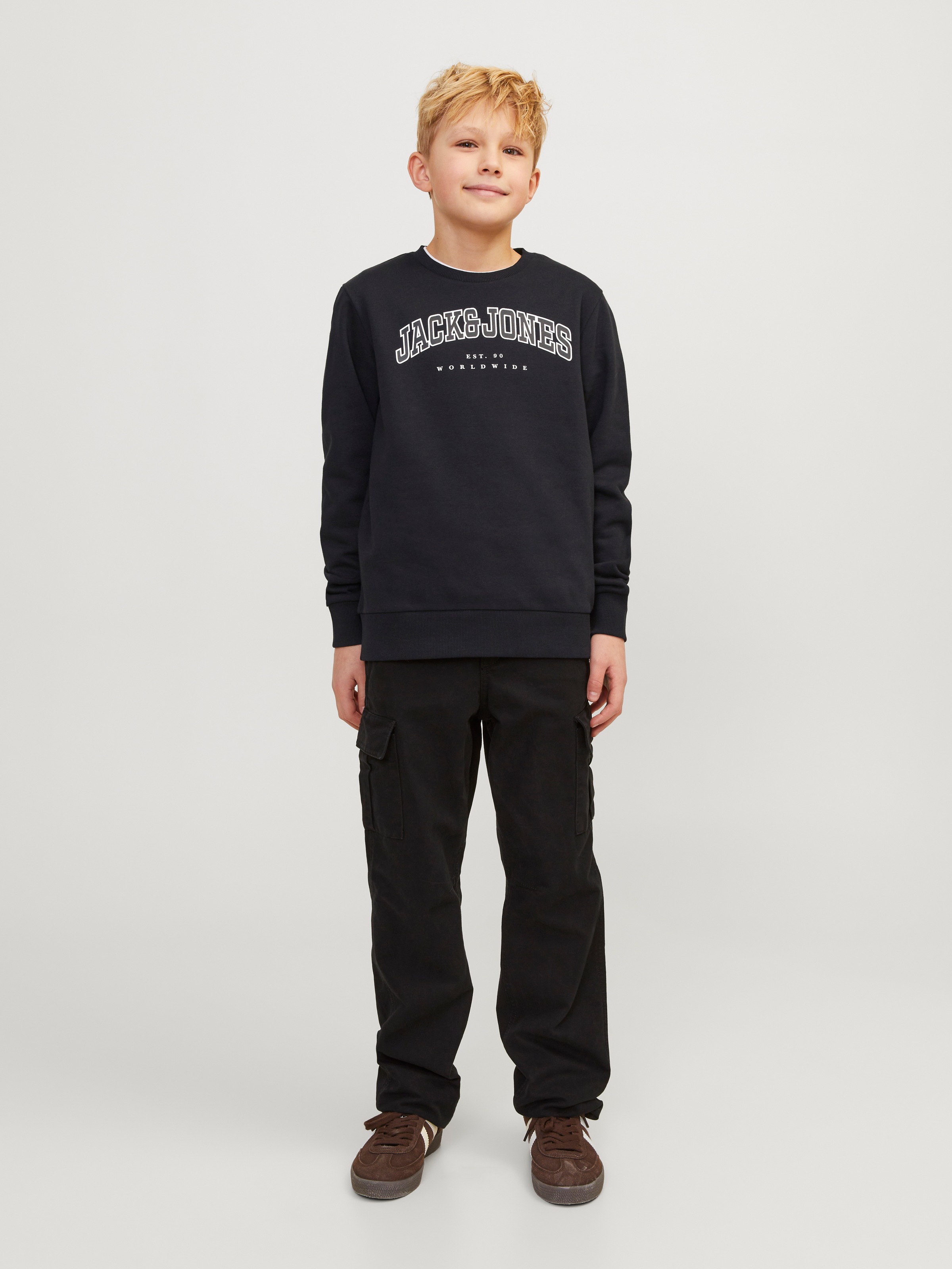Jack & Jones Junior Sweatshirt »JJECALEB VARSITY SWEAT CREW NECK SN JNR«