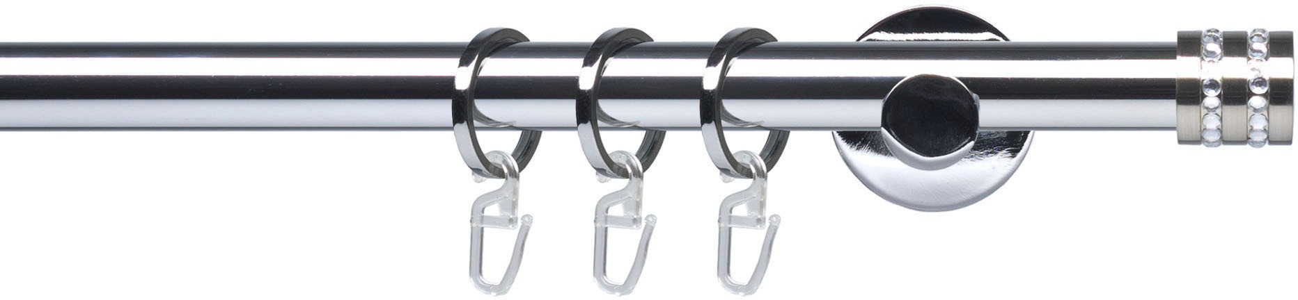 Image of Liedeco Gardinenstange »Fertigstilgarnitur 20 mm Piano Miami«, 1 läufig-läufig, Fixmass, Gardinenstange Komplett bei Ackermann Versand Schweiz