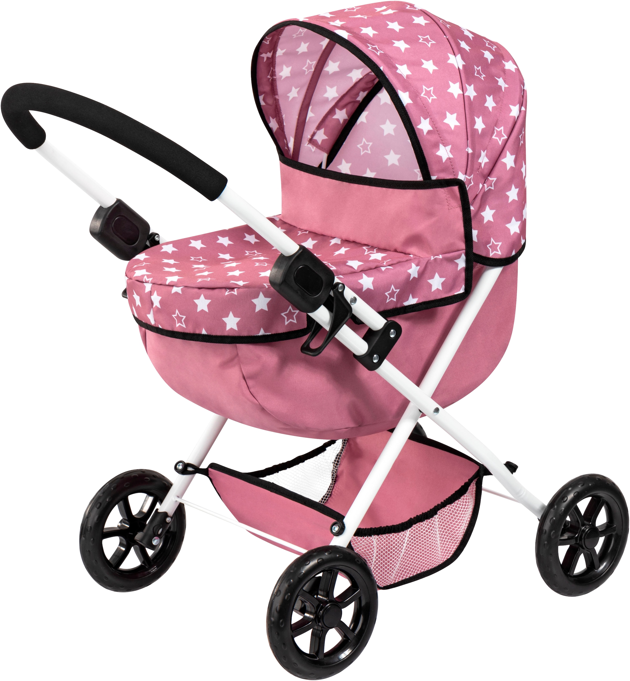 Bayer Puppenwagen »Cosy Set, altrosa« mit Puppenhochstuhl und Wickeltasche