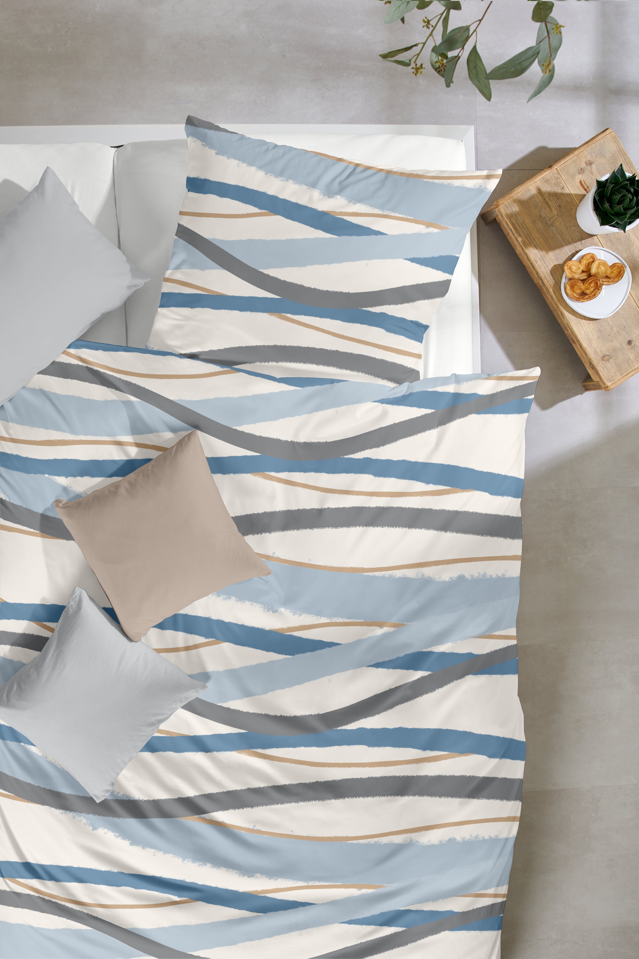 Primera Linge de lit »Biber-Bettwäsche Whips« 2 cuis tlg. mit modernen Linien