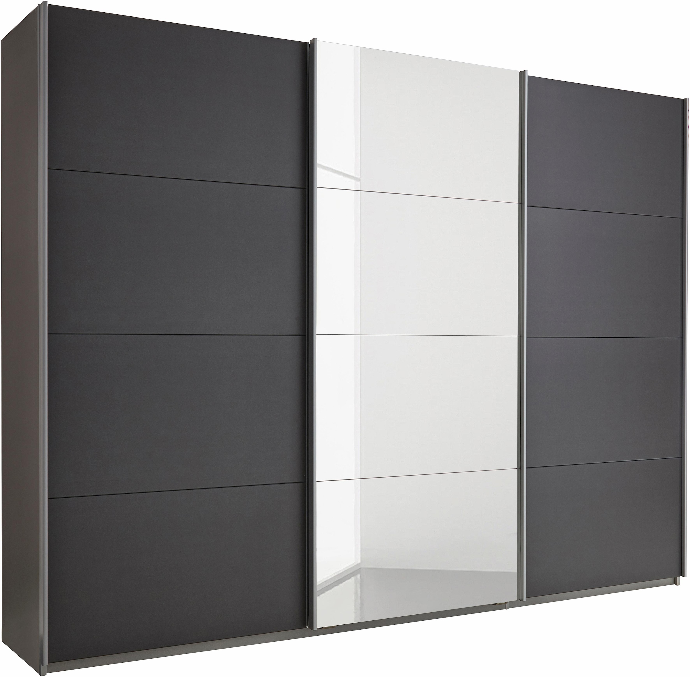 Image of rauch Schwebetürenschrank "Kleiderschrank Schrank Garderobe Schlafzimmerschrank DOBENE" erhältlich in Breite: 271 und 360 cm, Höhe: 210 cm, mit grossen Spiegelelementen, inkl. Schubladeneinsatz MADE IN GERMANY
