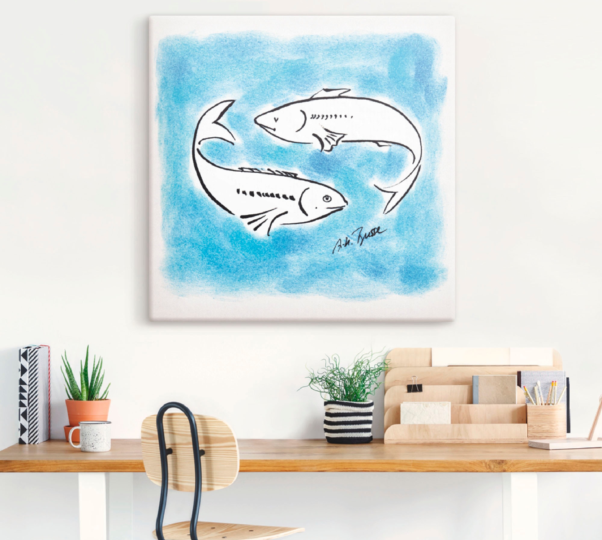 Artland Wandbild »Serie als jetzt (1 Fische«, Sternzeichen, Grössen Sternzeichen Leinwandbild, Wandaufkleber kaufen Poster oder in St.), versch