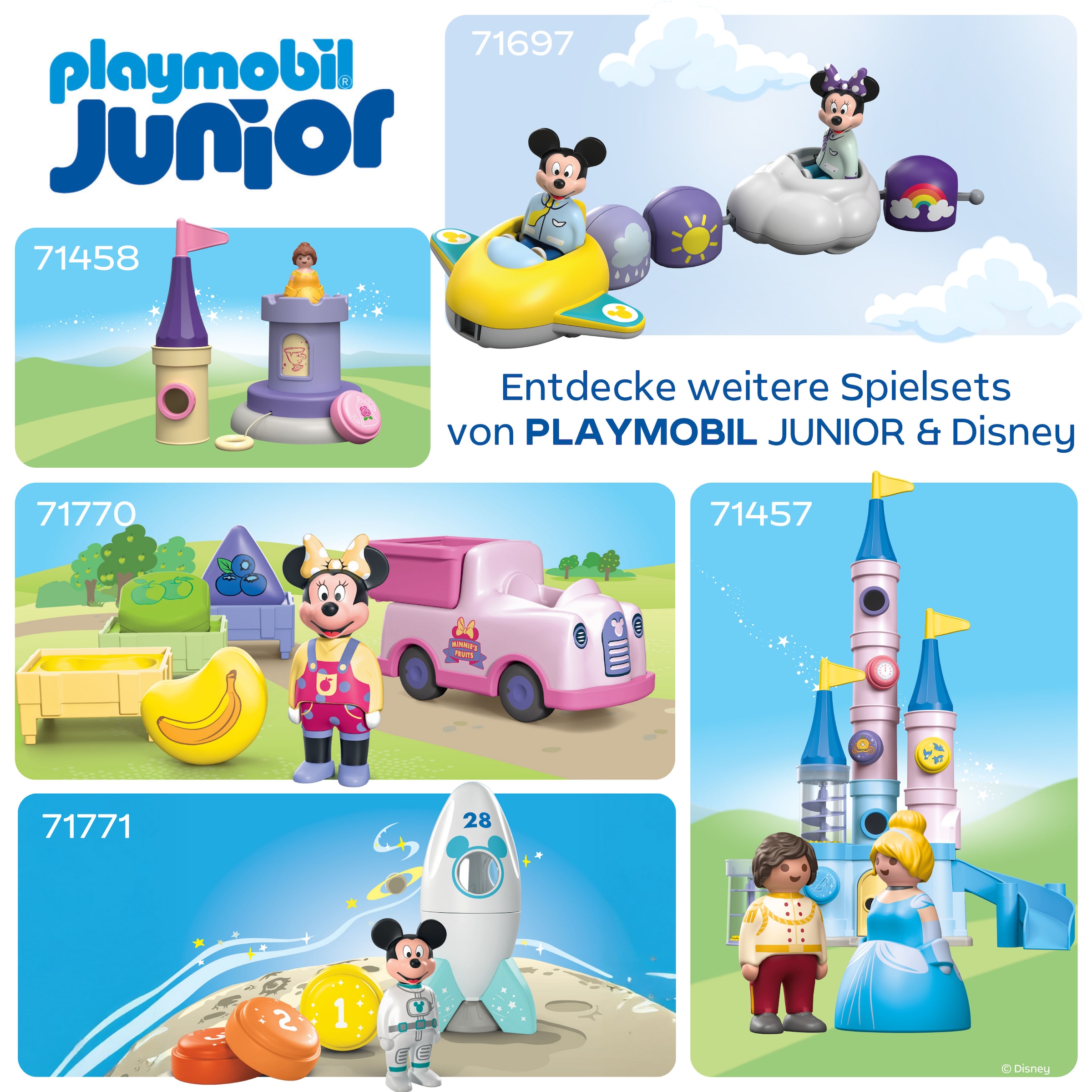 Playmobil® Konstruktions-Spielset »Micky Maus' Raketen- & Weltraum-Abenteuer (71771), JUNIOR & Disney« Made in Europe
