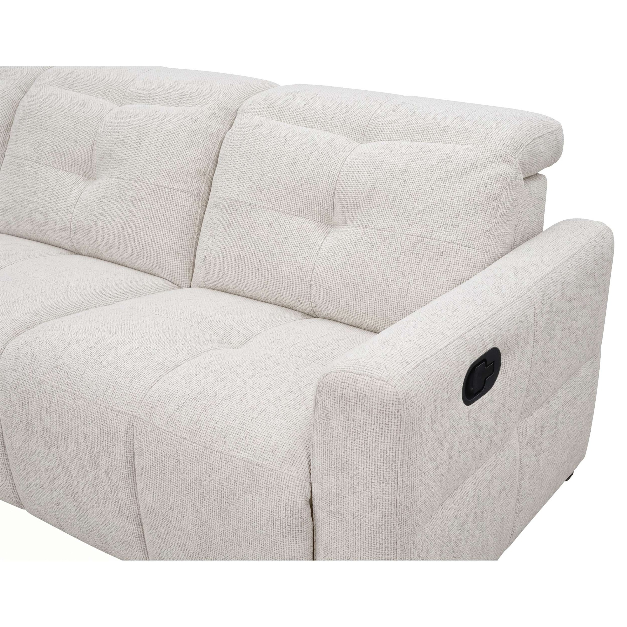 GOODproduct Ecksofa »CAARLA Webstoff, L-Form, 261 cm, man. o. elektr. Relaxfunktion (USB)« mit USB-A und USB-C bei elektrischer Ausführung, Kopfteilverstellung