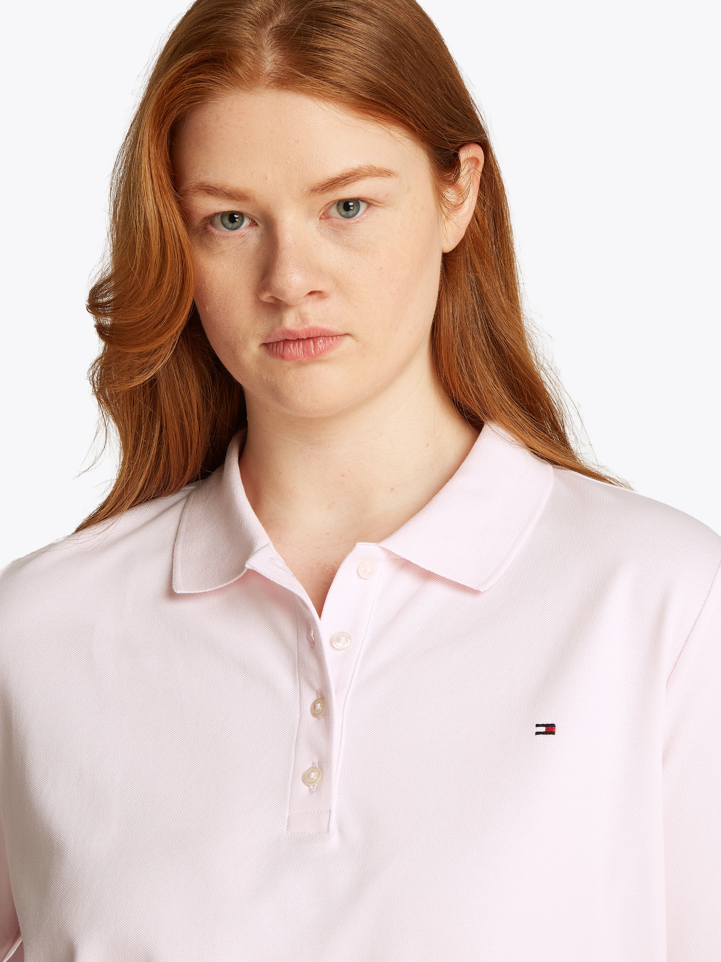 Tommy Hilfiger Curve Poloshirt »CRV 1985 REG PIQUE POLO SS«, in grossen Grössen