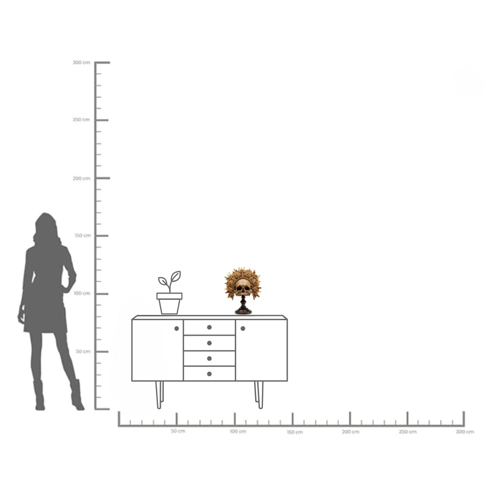 Kare Design Dekoobjekt »Deko Objekt King Skull 42cm«