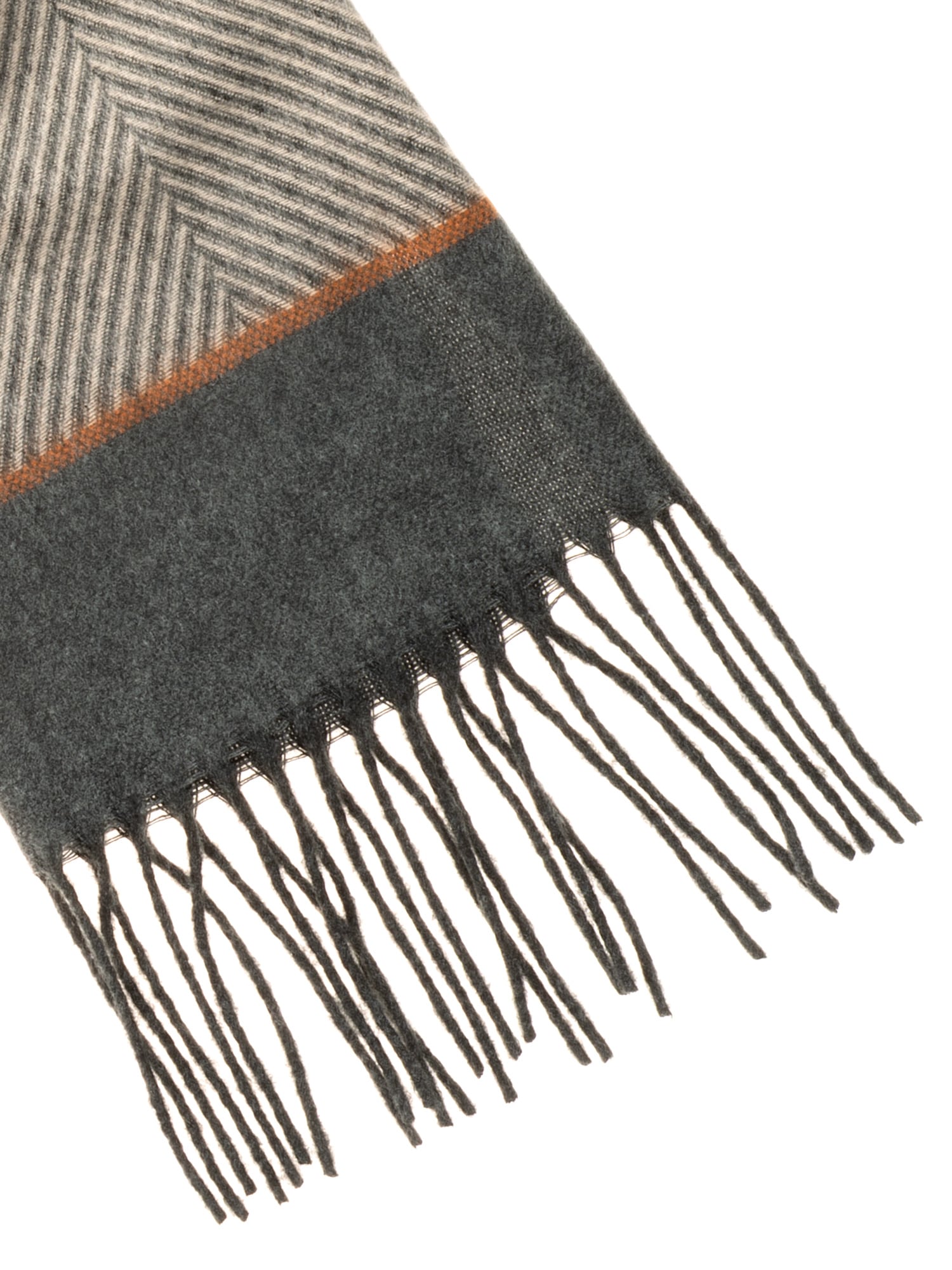 MONTI Écharpe design chevron moderne, détails contrastés fins, qualité agréable