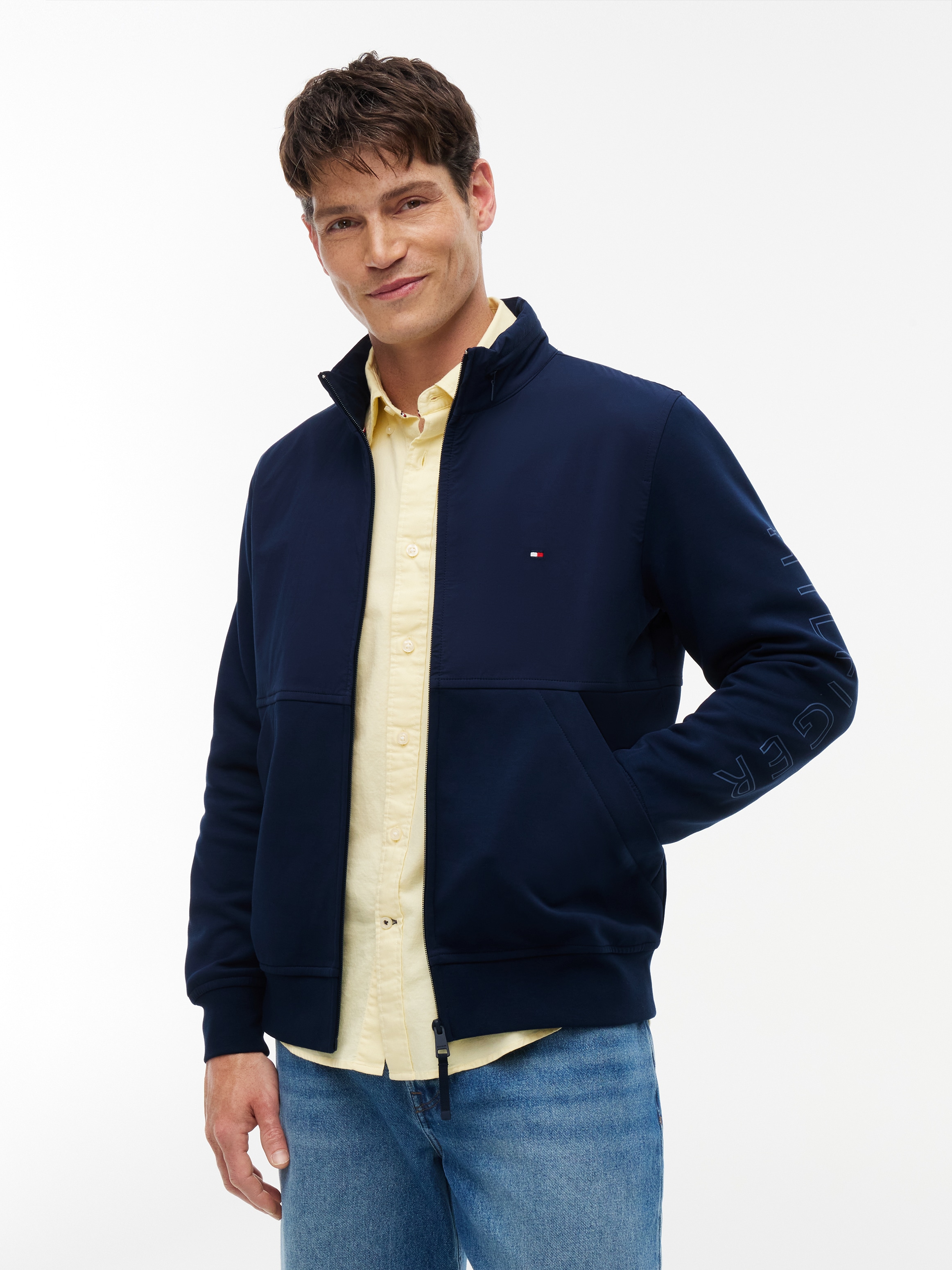 Image of Tommy Hilfiger Sweatjacke "PERFORMANCE GRAPHIC ZIP THROUGH"