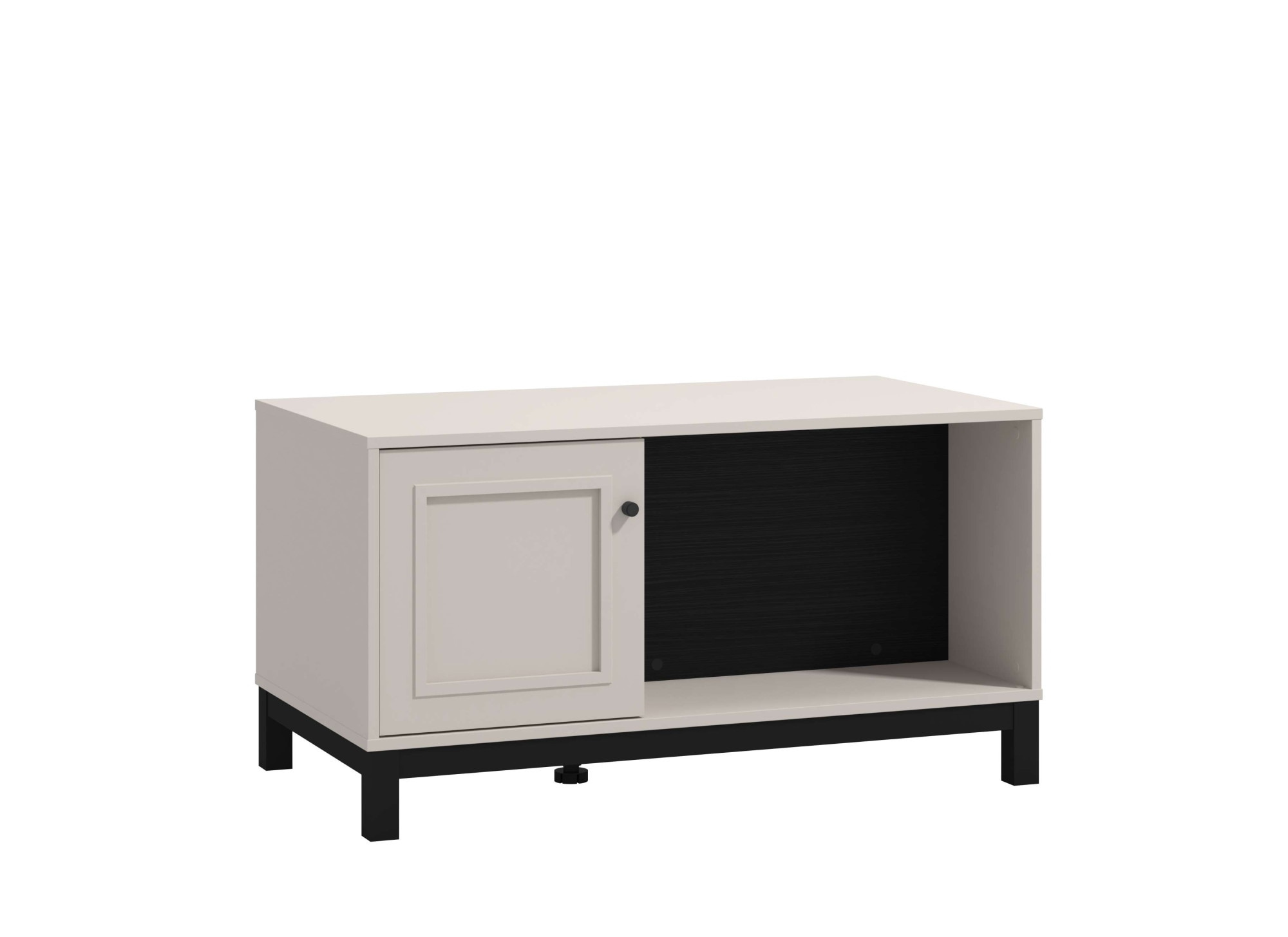 Home affaire Couchtisch »Savoia, 100 cm, modernes Design mit viel Stauraum, rechteckig« Zwei offene Fächer und ein geschlossenes, in eleganter Kaschmirfarbe