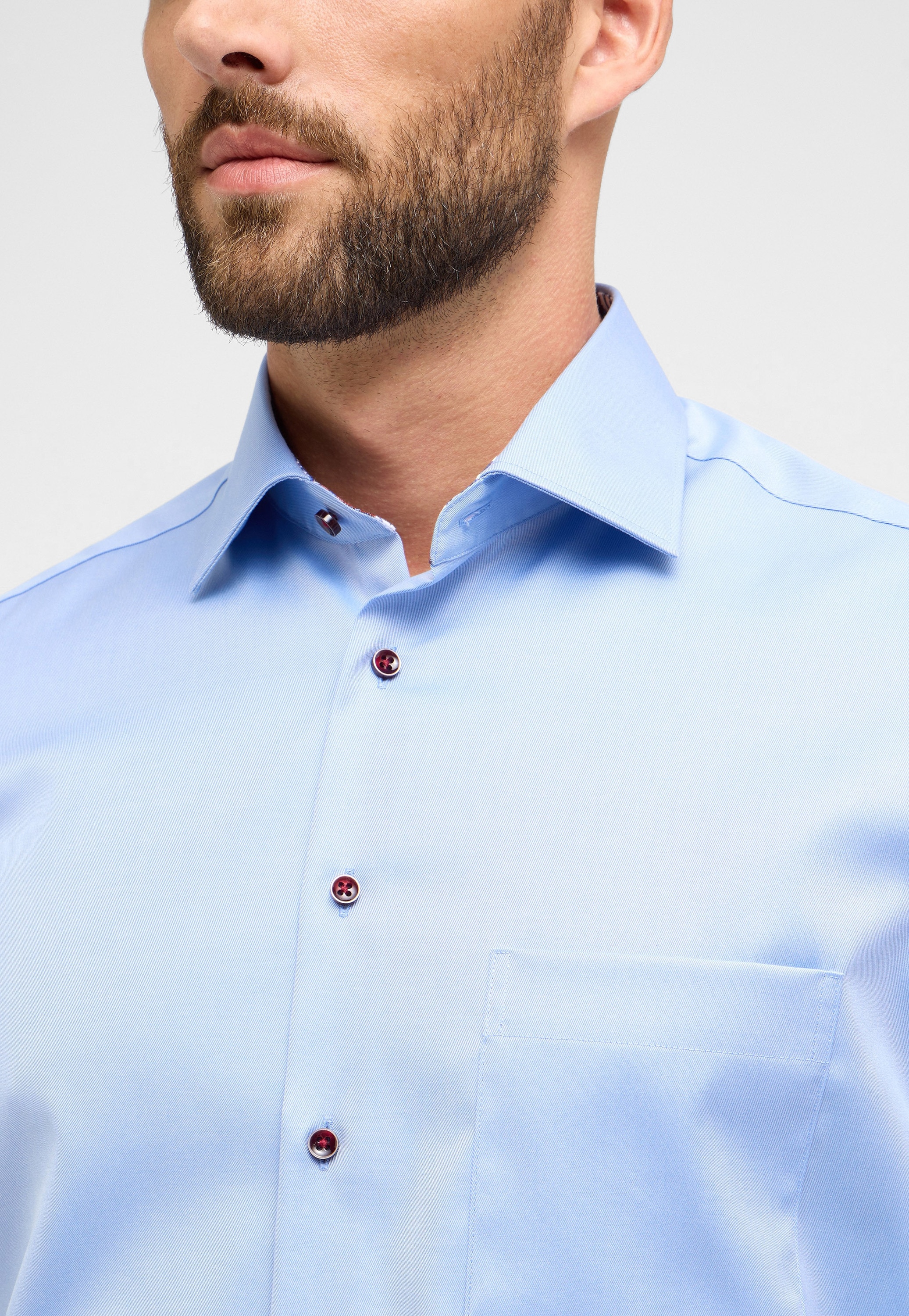 Eterna Langarmhemd »MODERN FIT«, NON IRON (bügelfrei)