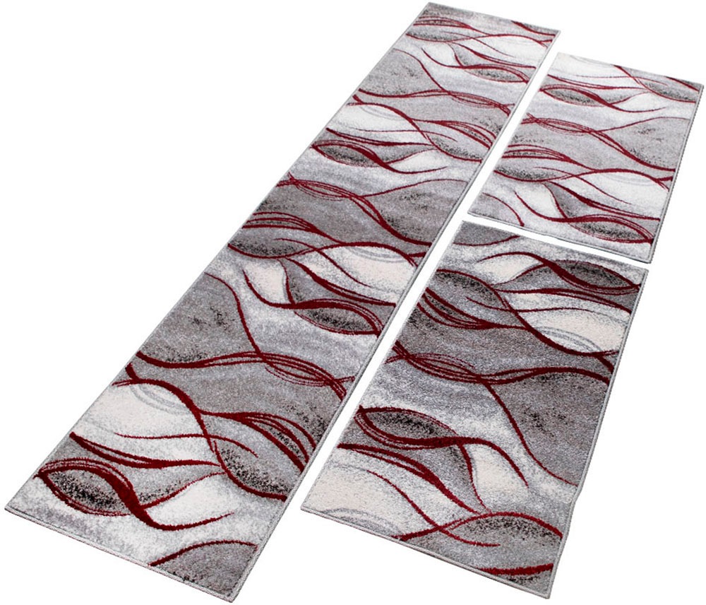 Image of GOODproduct Bettumrandung "Tritom" Höhe 9 mm 3 tlg. mit besonders weichem Flor, Kurzflor, modernes Wellen Muster