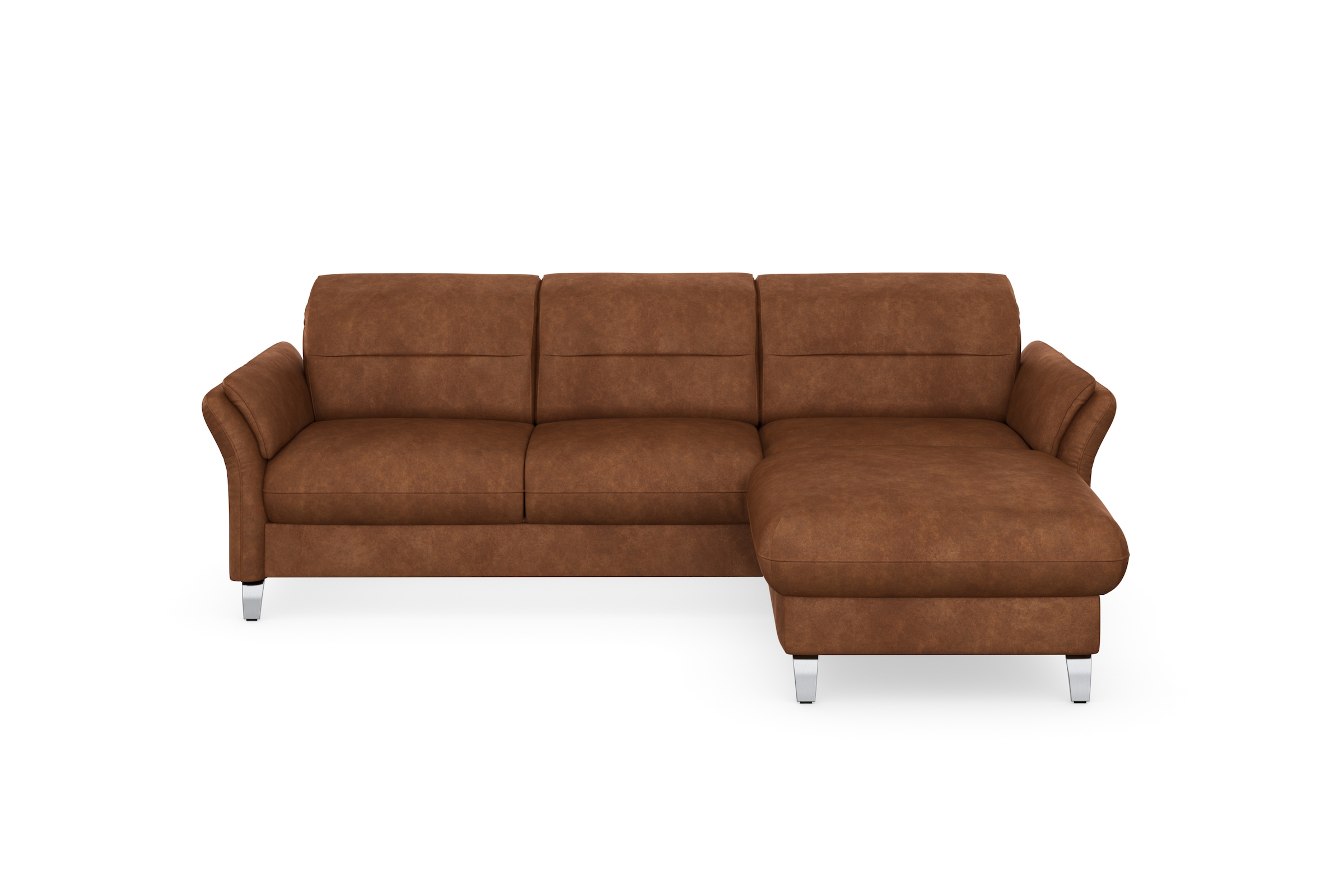 sit&more Ecksofa »Grenoble L-Form mit Federkern«, wahlweise mit Bettfunktion, Bettkasten, Arm- und Kopfteilverstellung