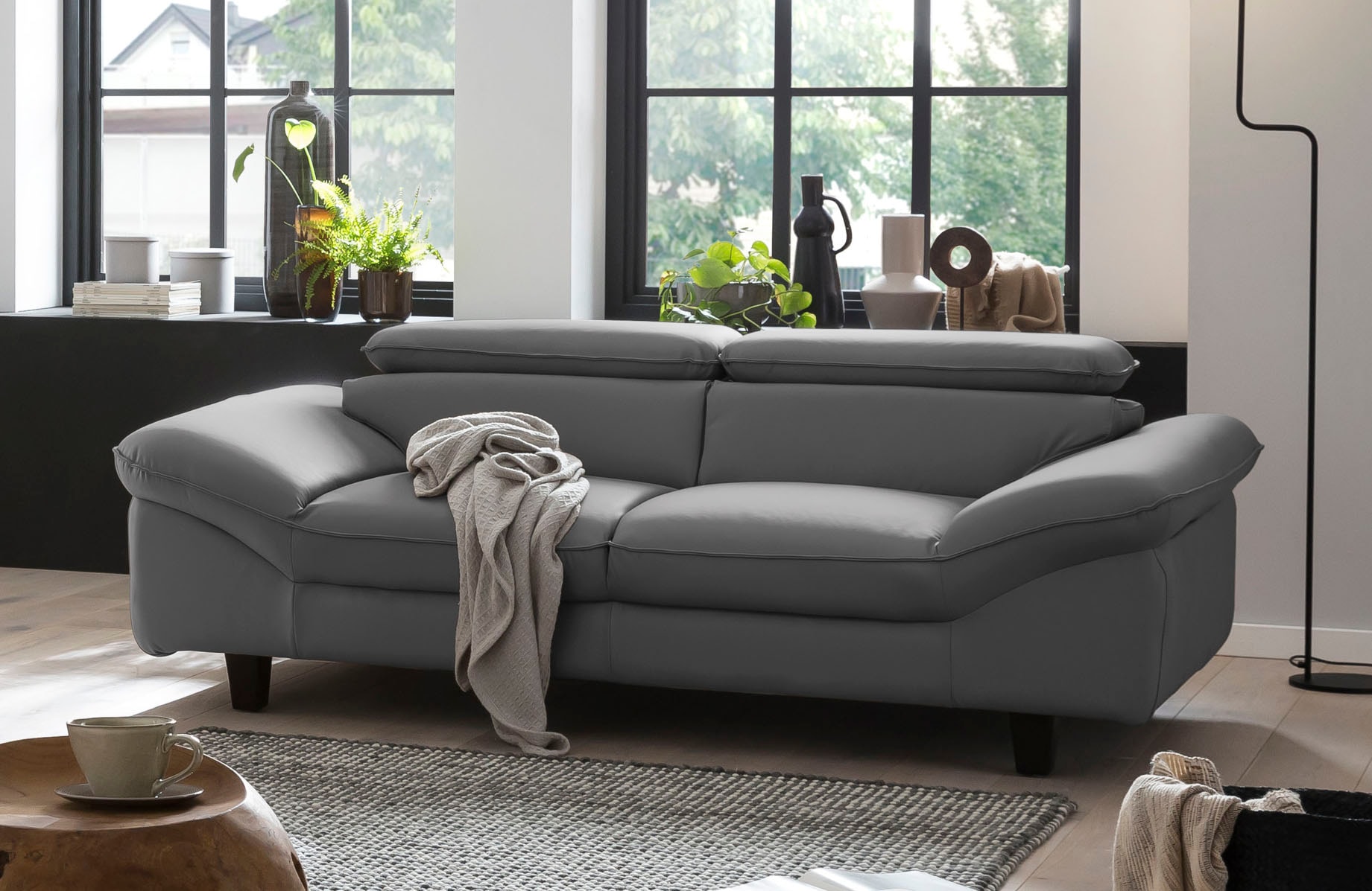 Home affaire 3-Sitzer »Pilot« Big-Sofa mit Kopfteilverstellung