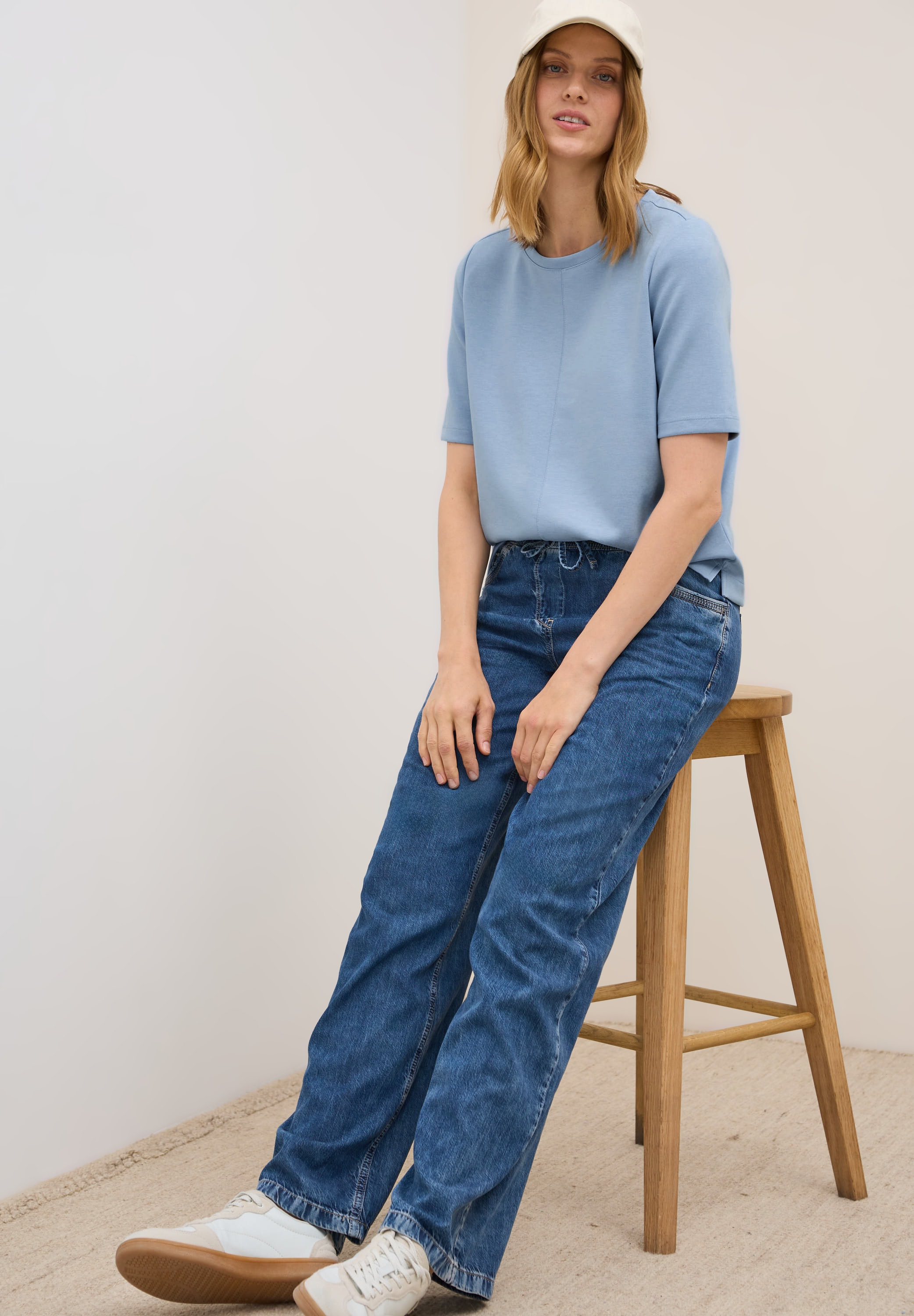 Cecil Sweatshirt, kurzarm, mit Rundhals