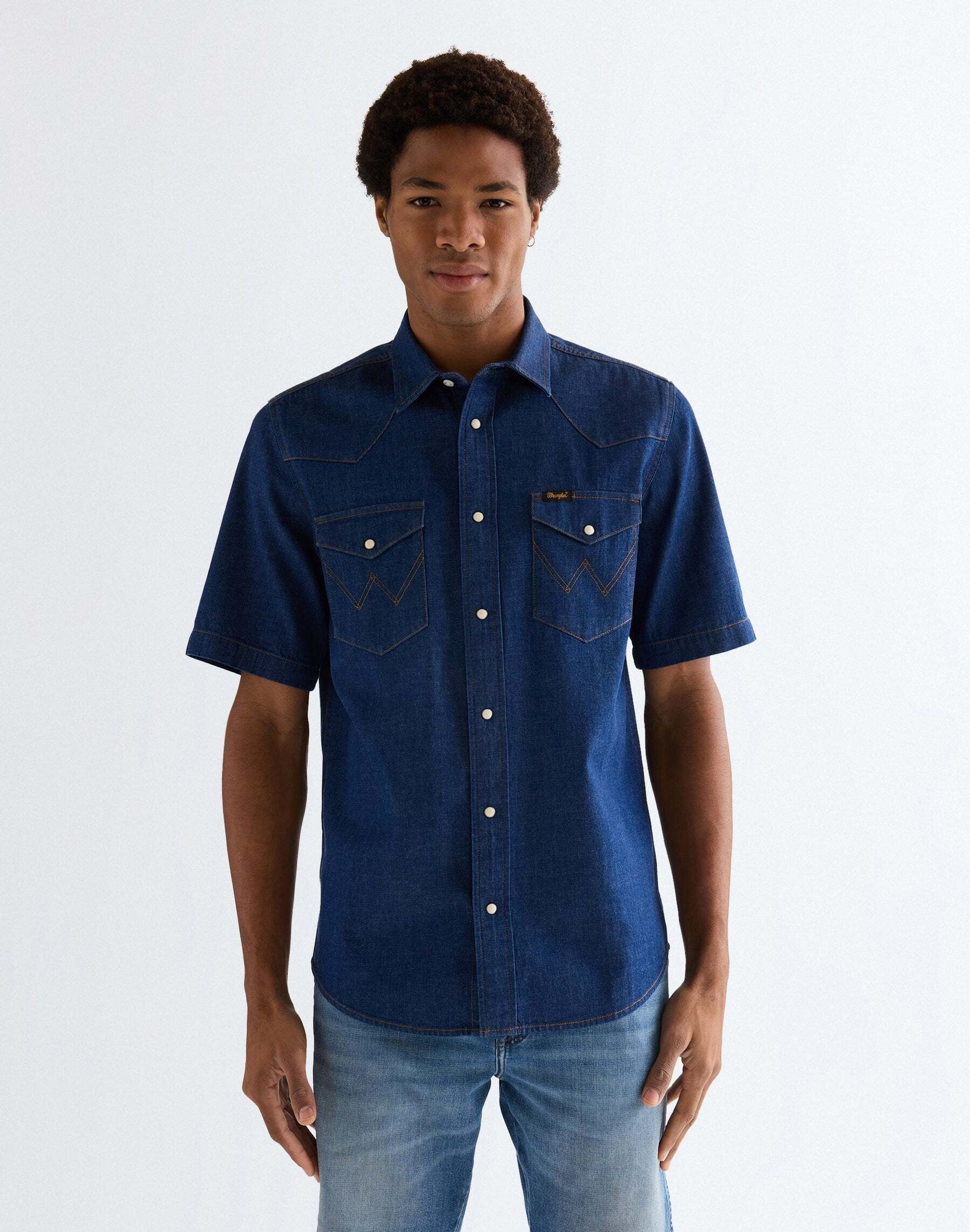 Wrangler Jeanshemd »WRANGLER Jeanshemd Shortsleeve Western«