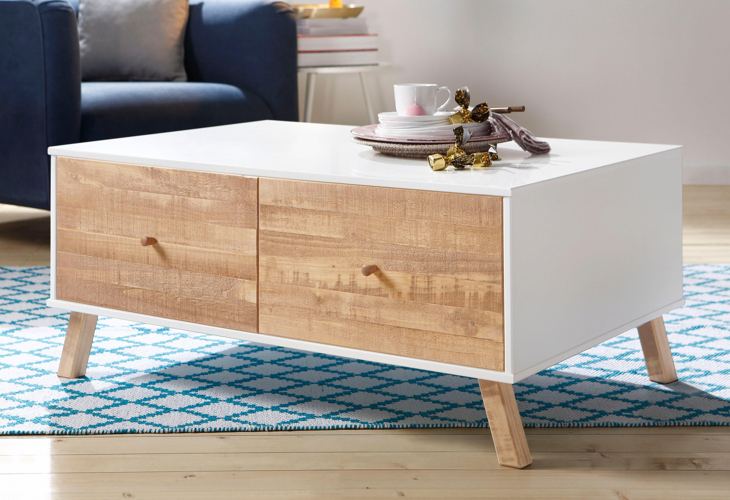 Image of Home affaire Couchtisch »Rondo«, mit 2 Schubladen bei Ackermann Versand Schweiz