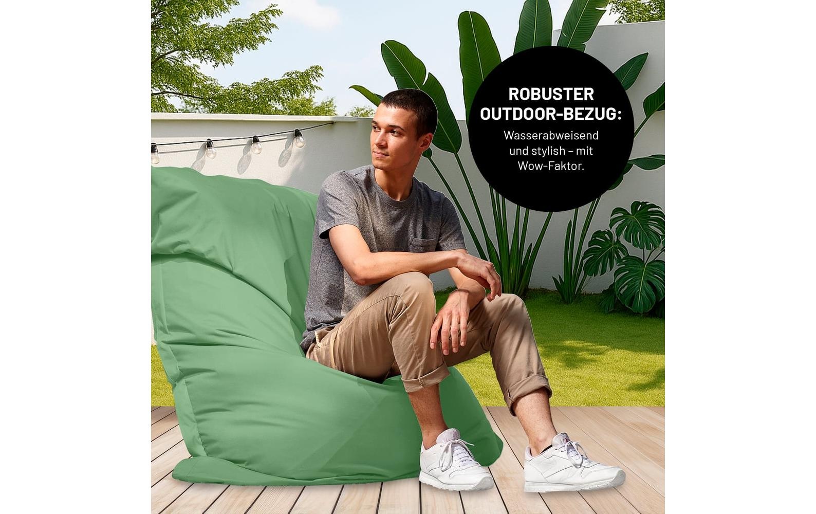 Lumaland Pouf »+ Cordhülle 380 l« 3 cuis tlg. pouf pour intérieur et extérieur