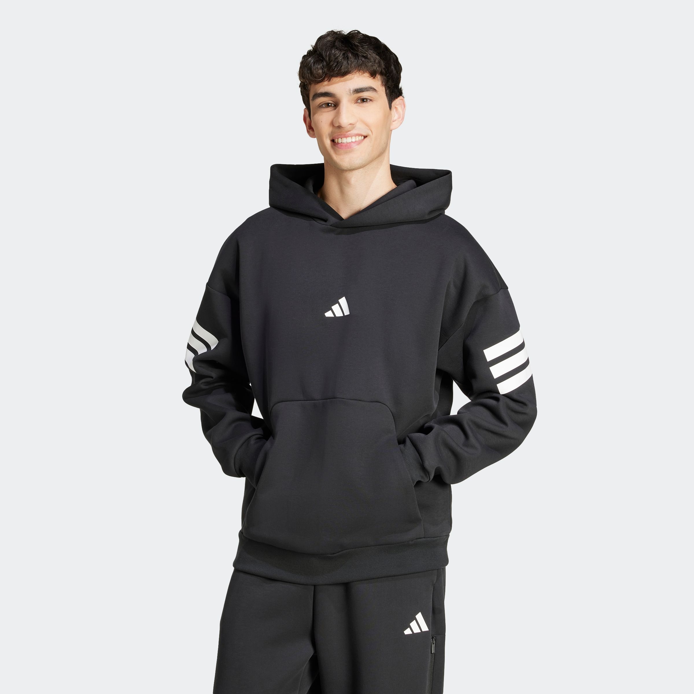 Image of adidas Sportswear Kapuzensweatshirt "FUTURE ICONS 3-STREIFEN HOODIE"