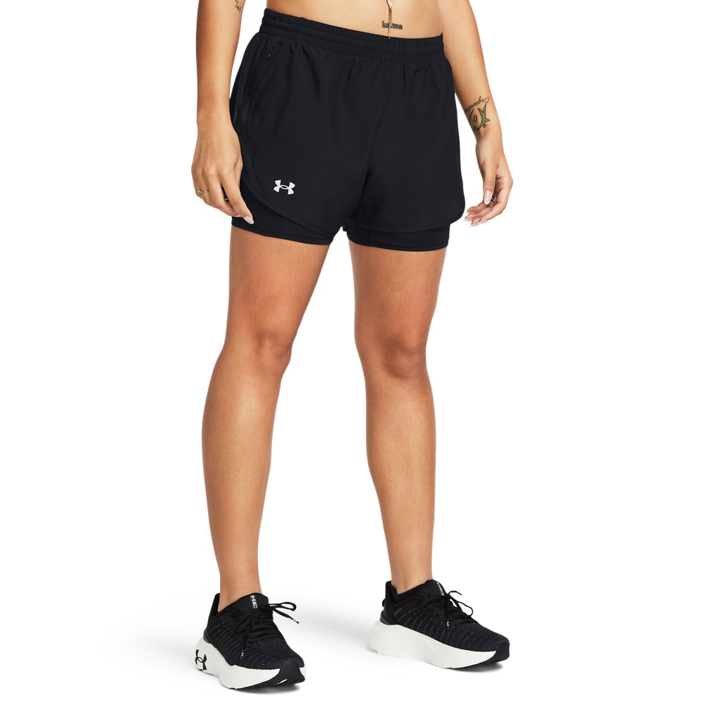 Image of Under Armour 2-in-1-Shorts "FLY BY" für vielseitige Aktivitäten, mit Innenslip, mit Elasthan