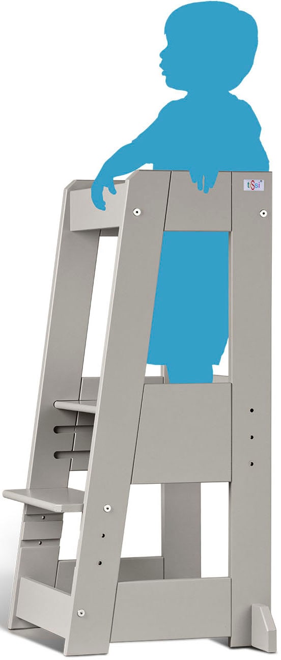 tiSsi® Stehhilfe »Lernturm Felix, Stromy grey«, Made in Europe kaufen | Kinderlerntürme