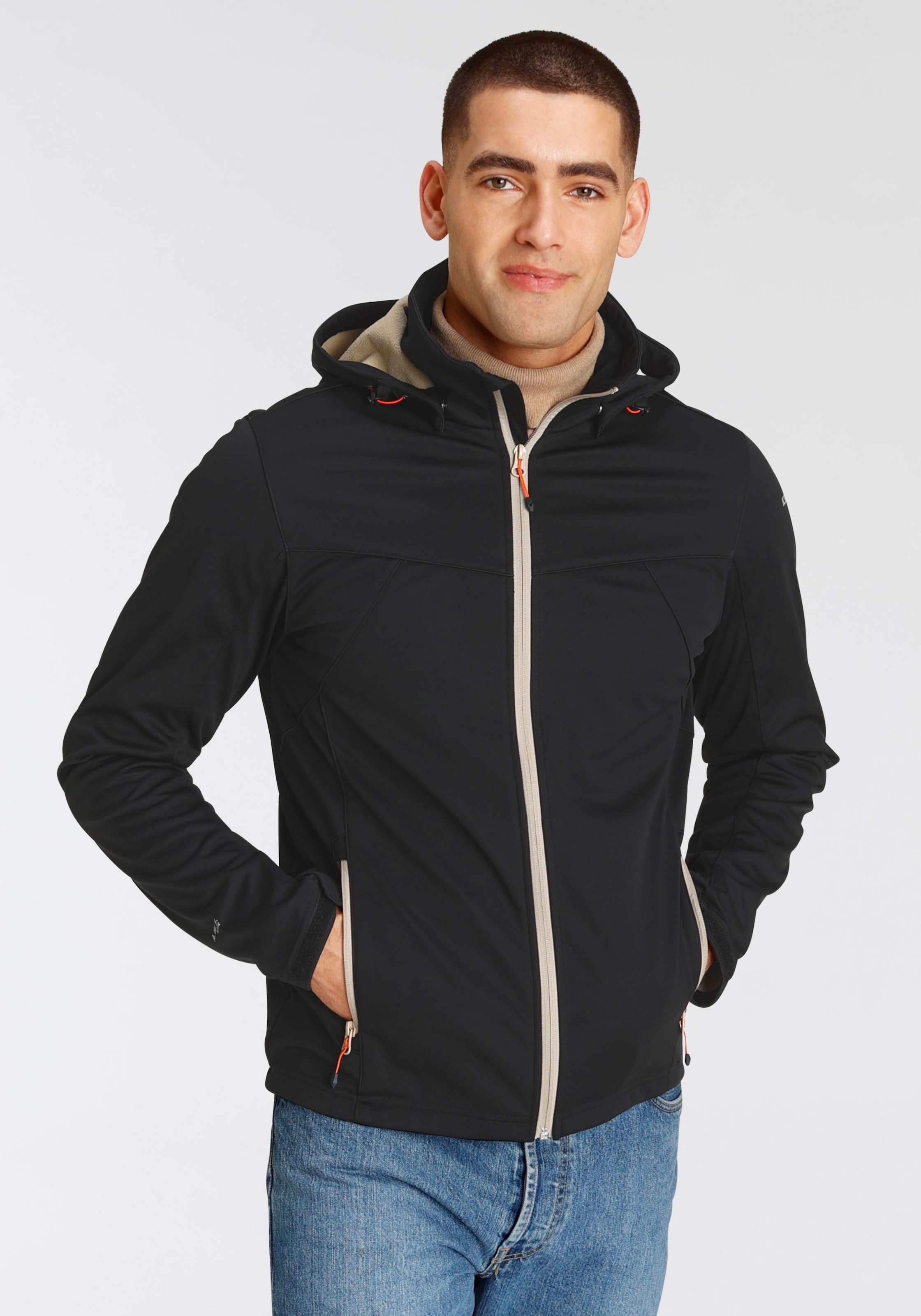 Icepeak Softshelljacke »H SOFTSHELLJACKE BIGGS«, mit Kapuze