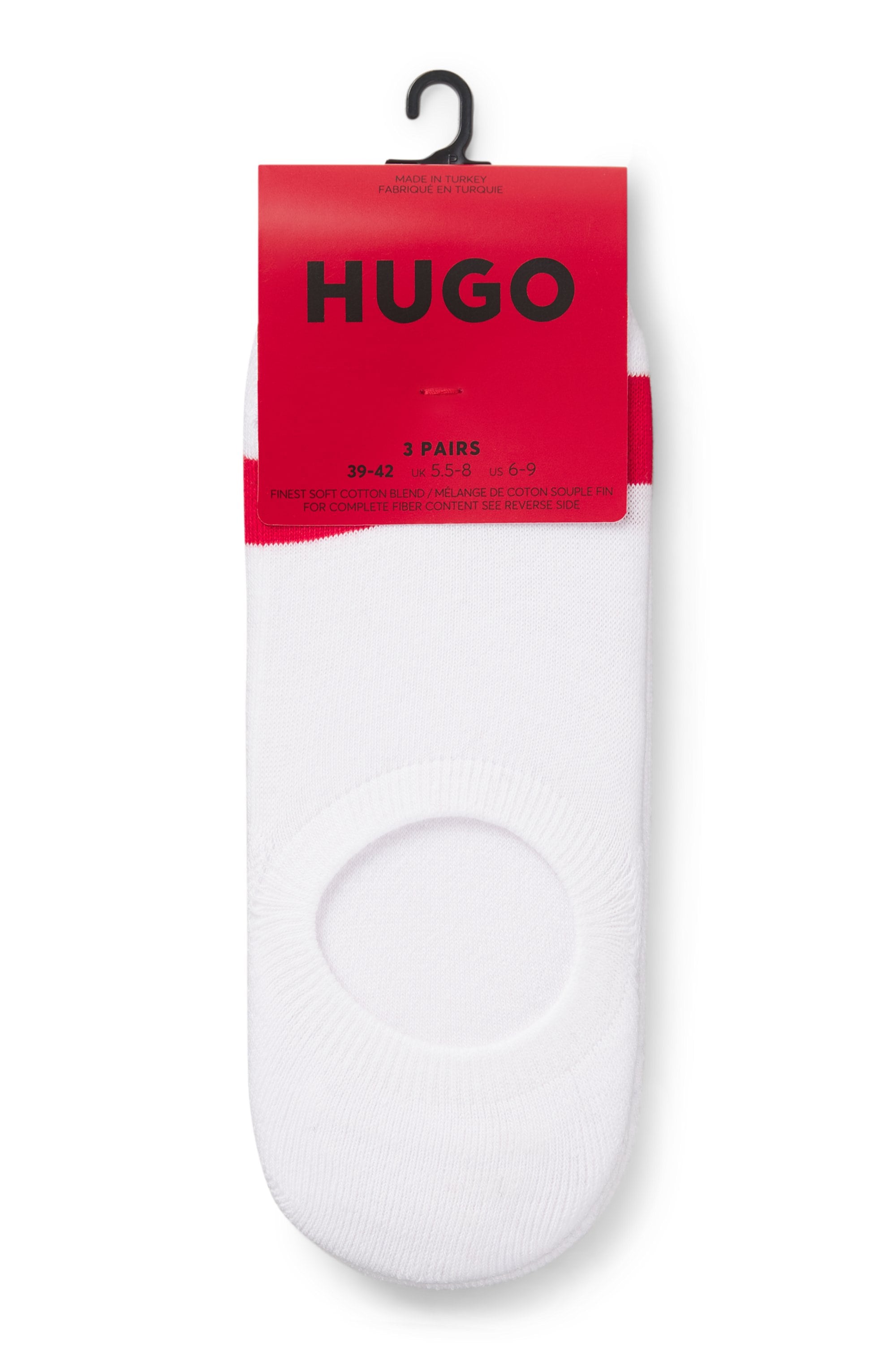 HUGO Underwear Businesssocken »3P LC PLUSH TAPE CC« Packung, 3er, 3 Stk. tlg. mit HUGO Logostickerei auf rotem Farbstreifen