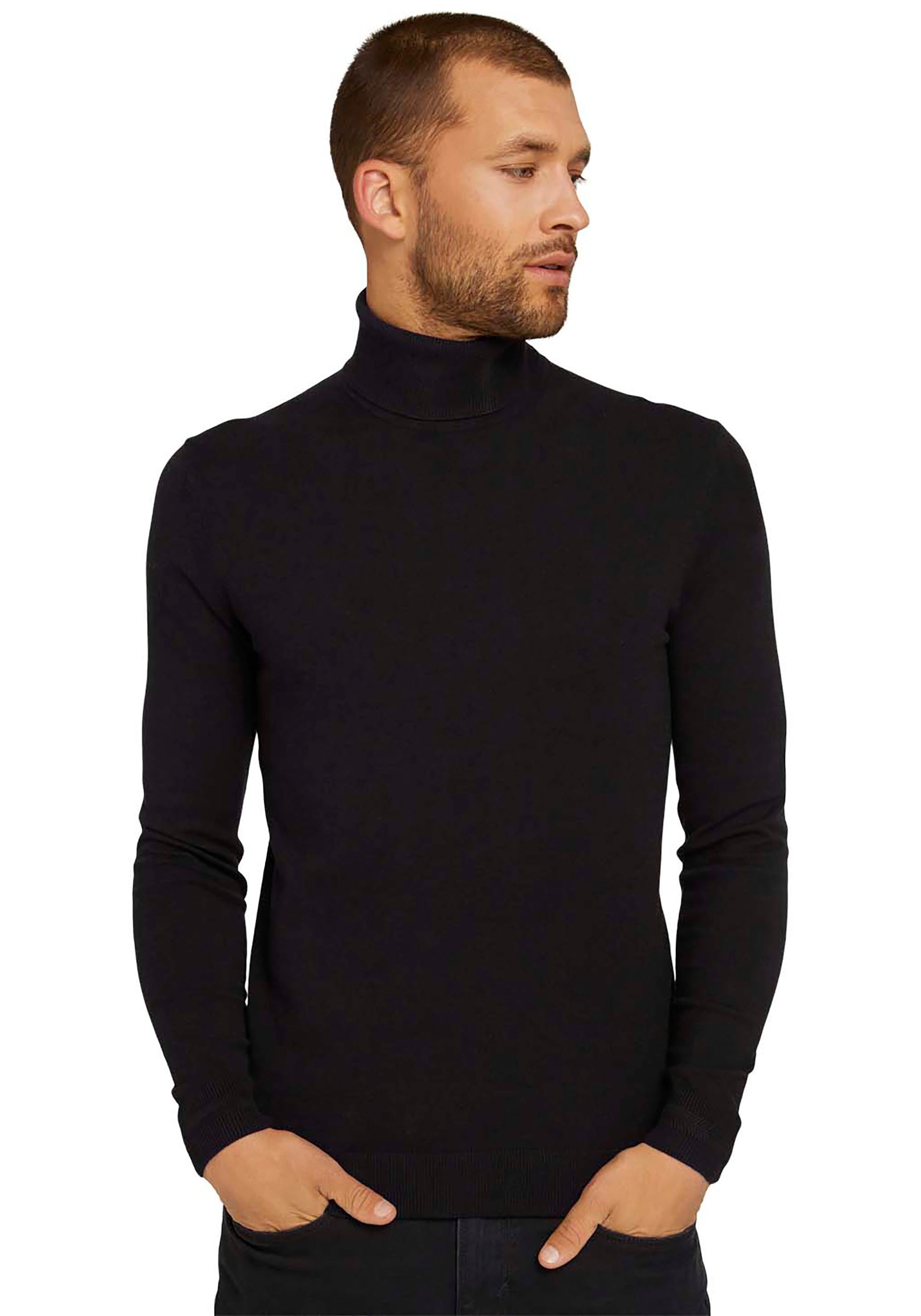 Image of TOM TAILOR Rollkragenpullover, unifarben bei Ackermann Versand Schweiz