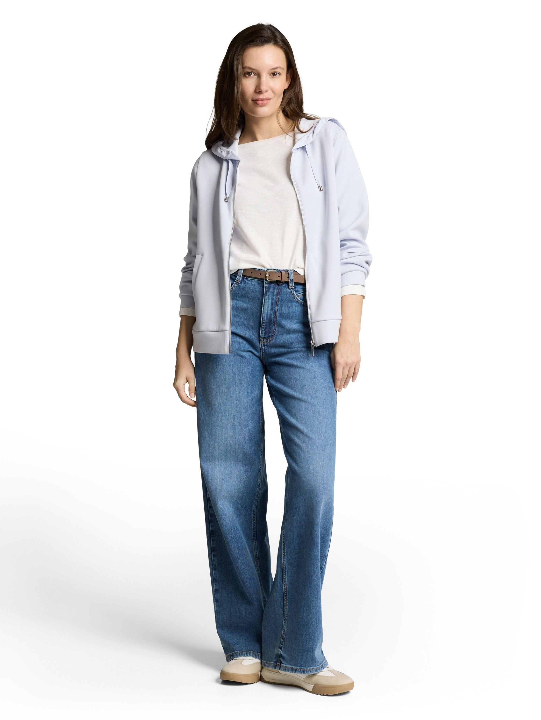 TOM TAILOR Sweat à capuche »Regular« mit Viskose und Stretch