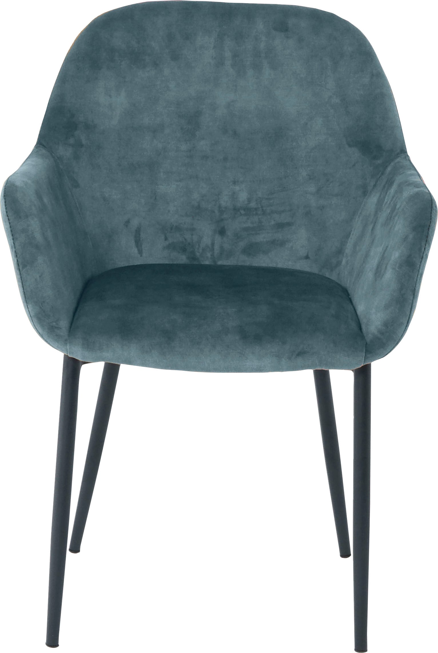 SIT Chaise avec accoudoirs (Ensemble) 2 cuisrevêtement glamour aspect velours
