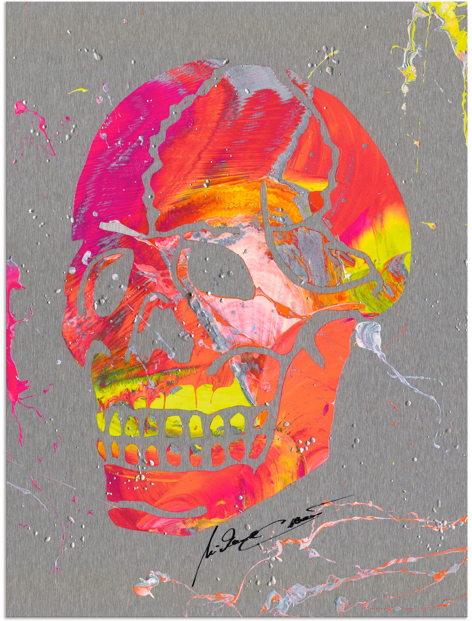 Image of Artland Alu-Dibond-Druck "Totenkopf 2" Körper 1 Stk. tlg. als Alubild in verschied. Grössen
