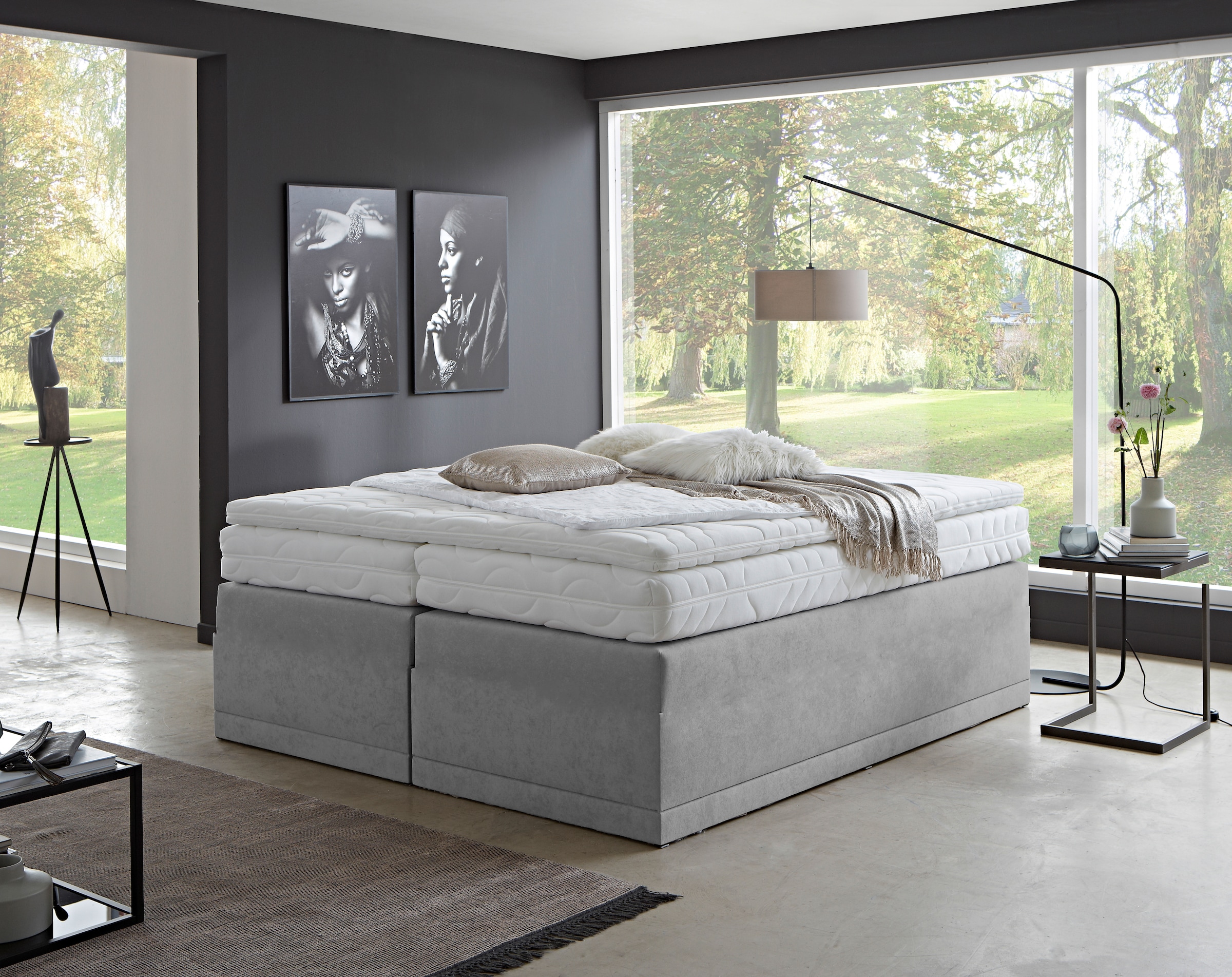 Westfalia Schlafkomfort Lit boxspring »Ibiza in den Breiten 160x200, 180x200cm & 200x200cm«